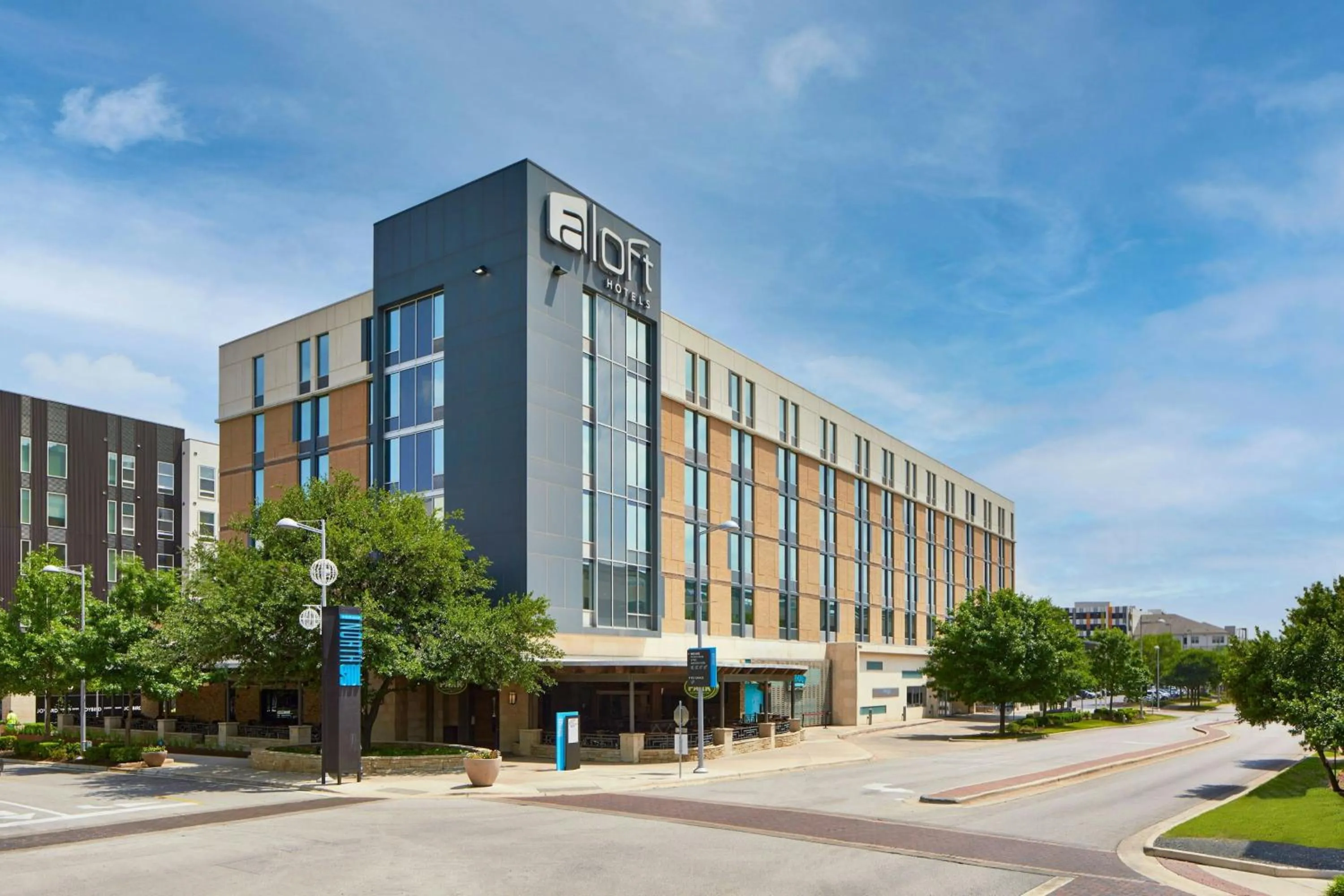 Property building in Aloft Austin at The Domain