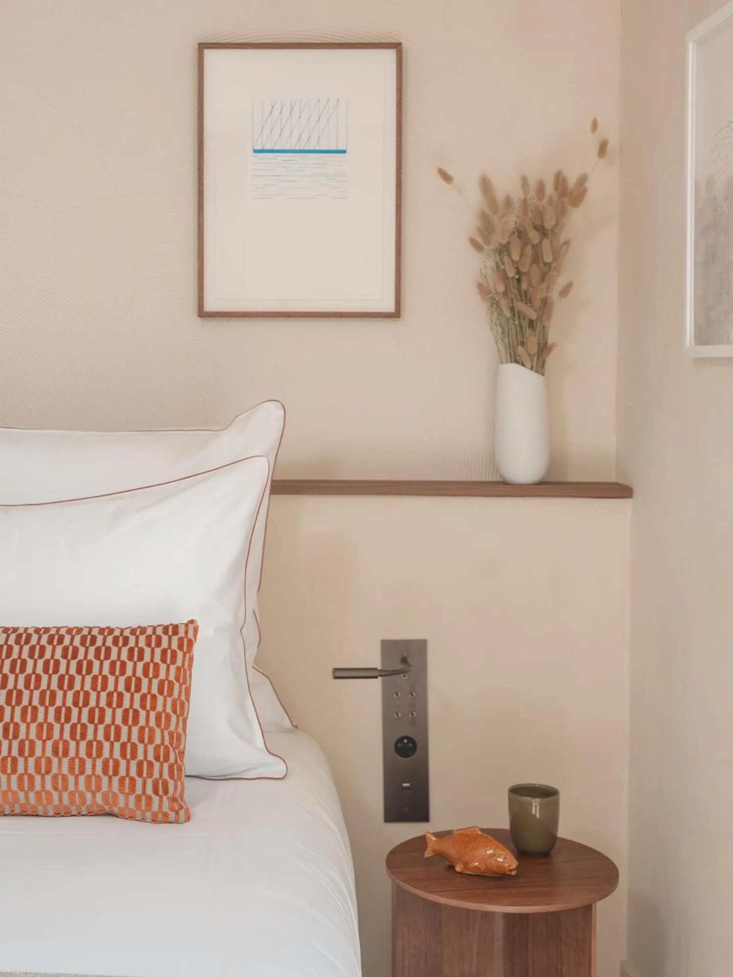 Bedroom, Bed in Hôtel Liautaud Cassis