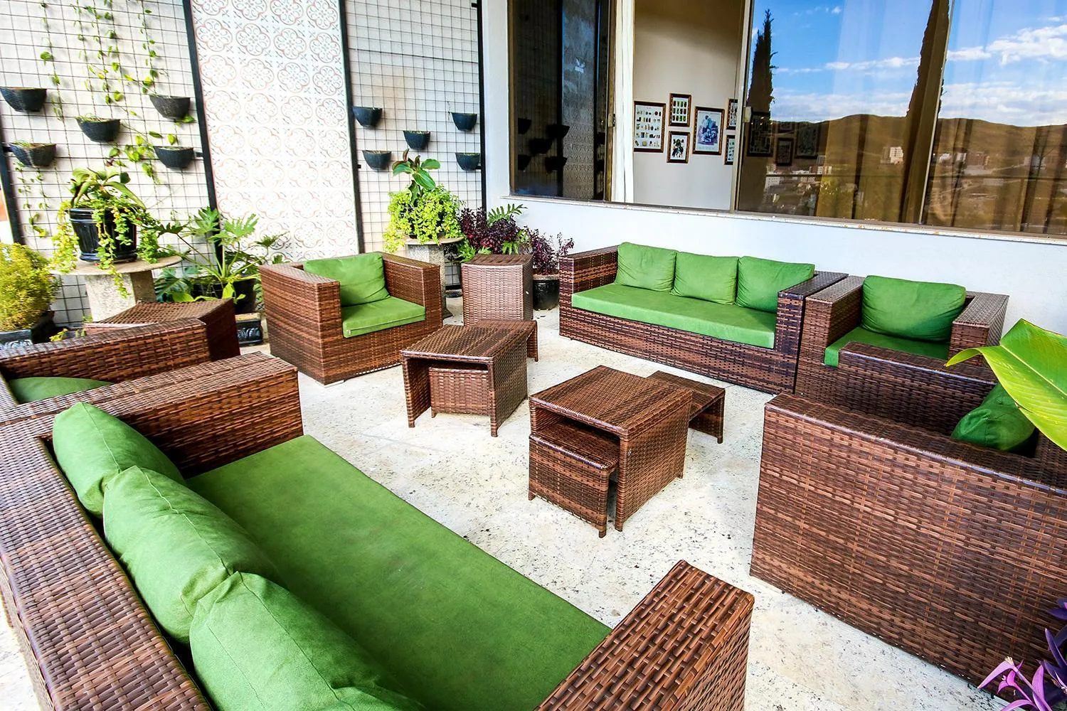 Balcony/Terrace in Hotel Golden Park All Inclusive Poços de Caldas By Nacional Inn