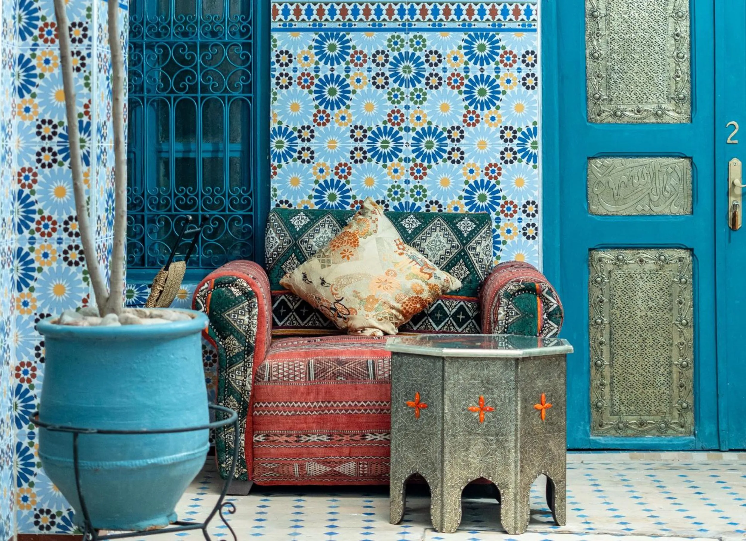 Living room in Riad Azalia