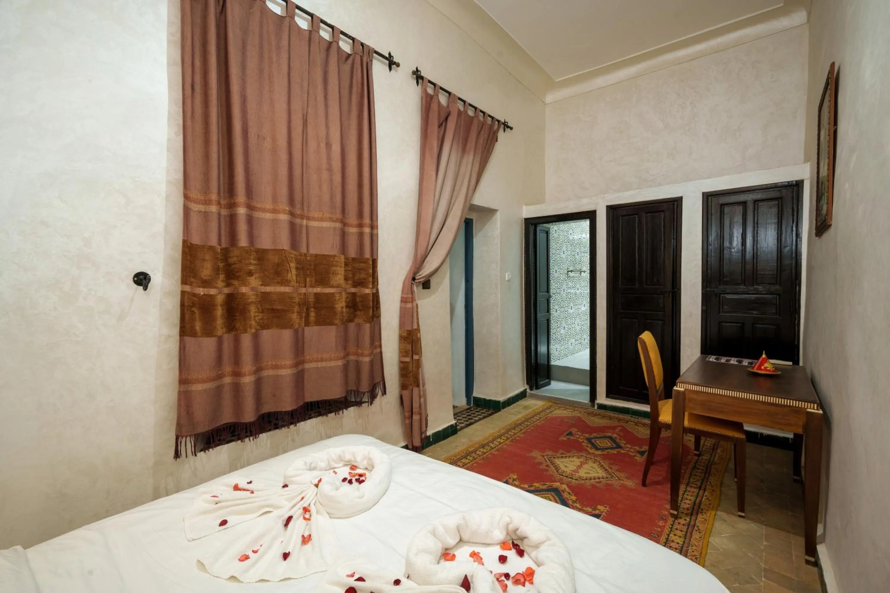 Bed in Riad Azalia