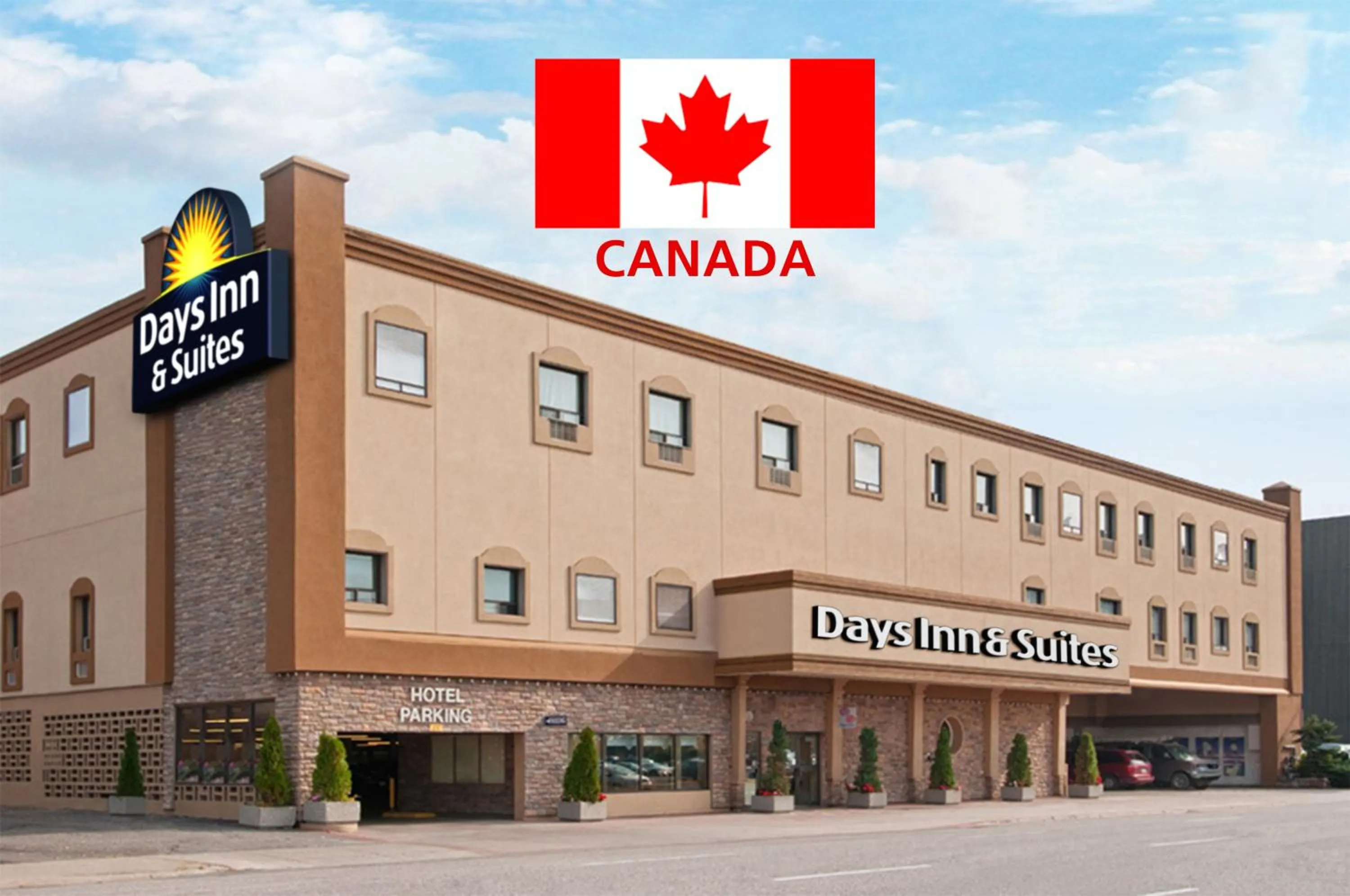 Property building in Days Inn & Suites by Wyndham Sault Ste. Marie ON