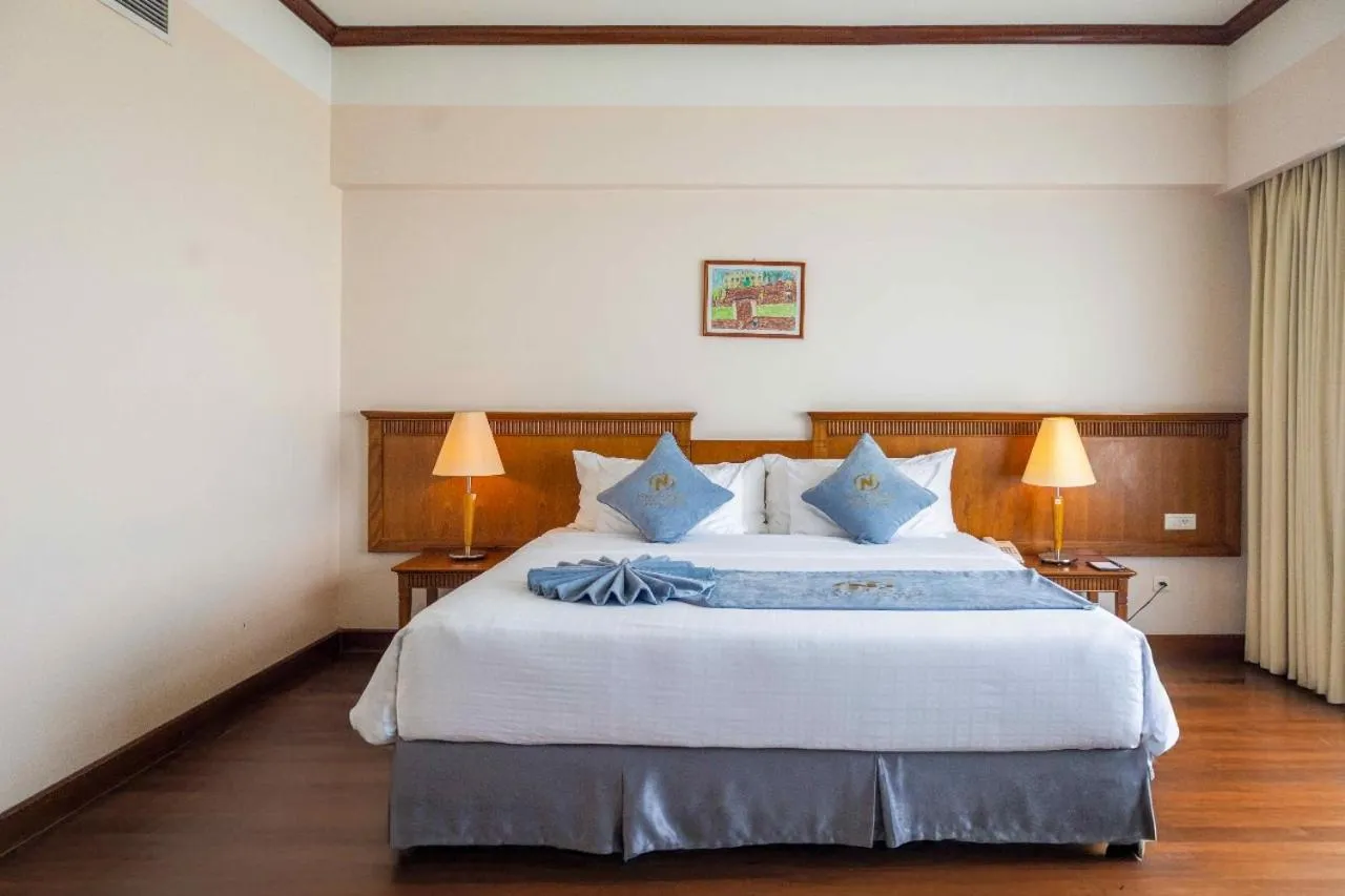 Bed in Nam Cuong Hai Duong Hotel