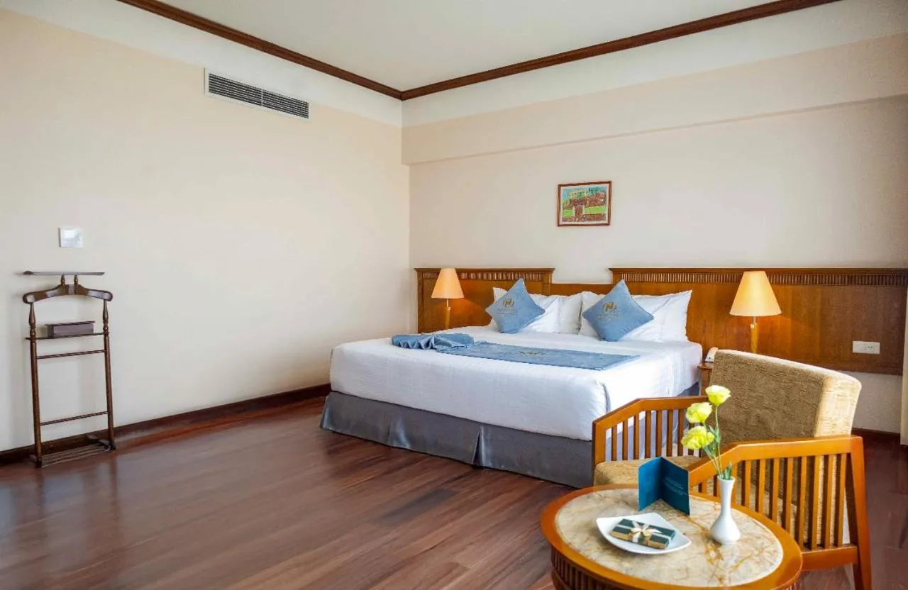 Bed in Nam Cuong Hai Duong Hotel