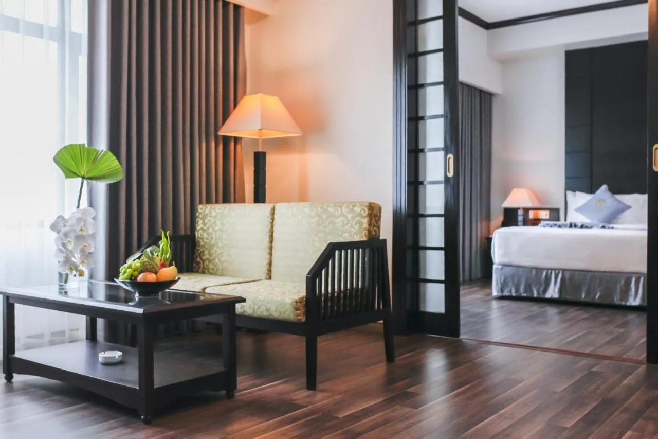 Bed in Nam Cuong Hai Duong Hotel