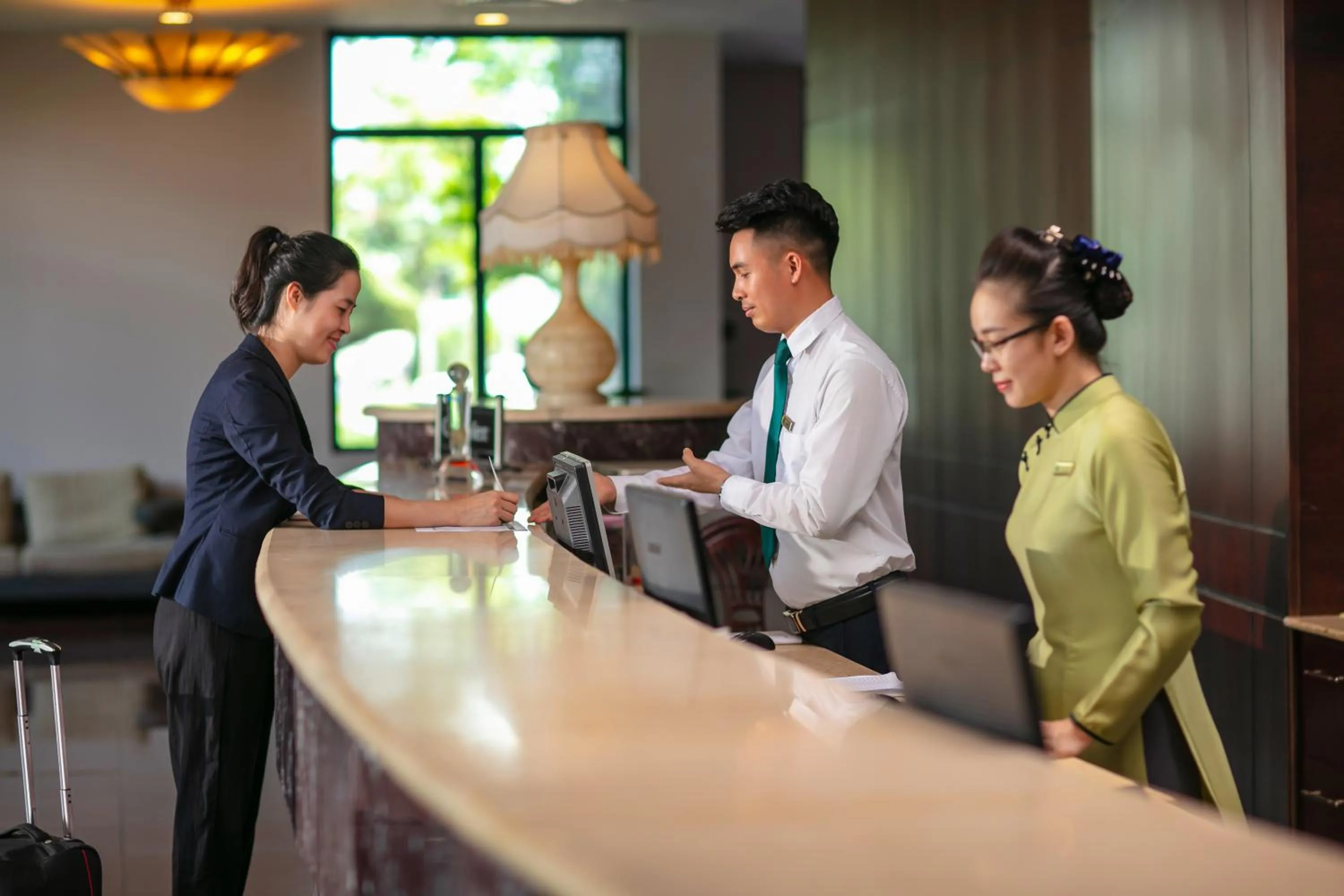 Staff in Nam Cuong Hai Duong Hotel