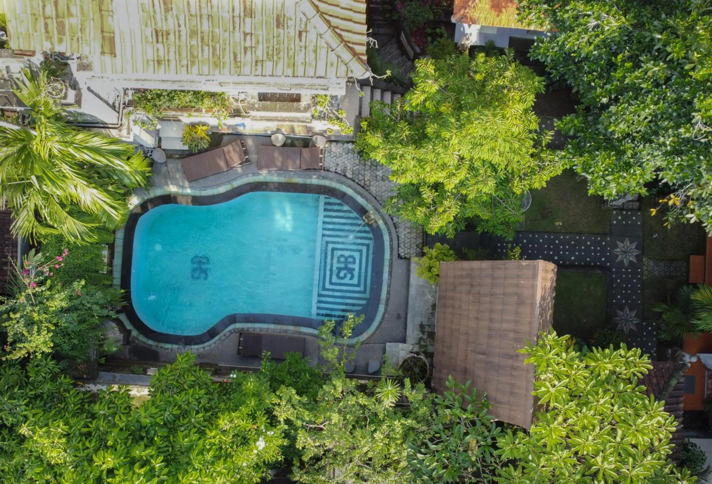 Bird's eye view in Sania's House