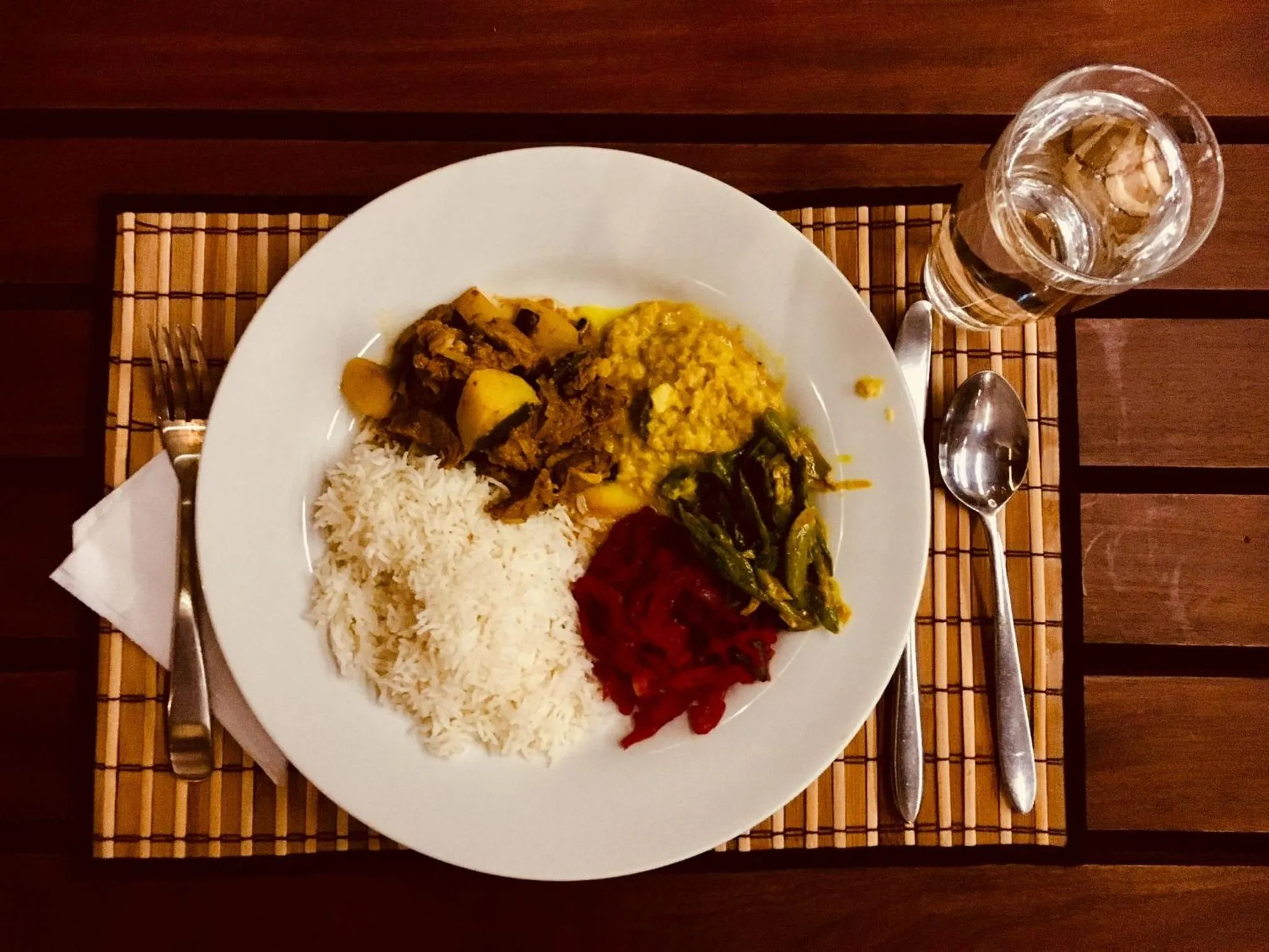 Dinner in Wind Blend Kite Resort