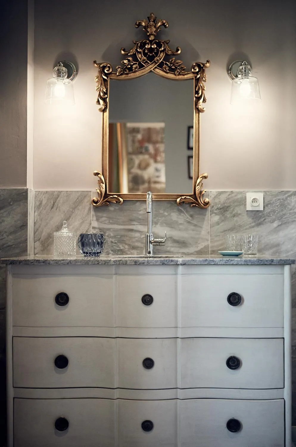 Shower in Castel Bois Marie, Maison d'hôtes