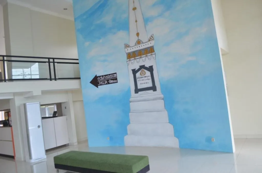 Decorative detail in EDU Hostel