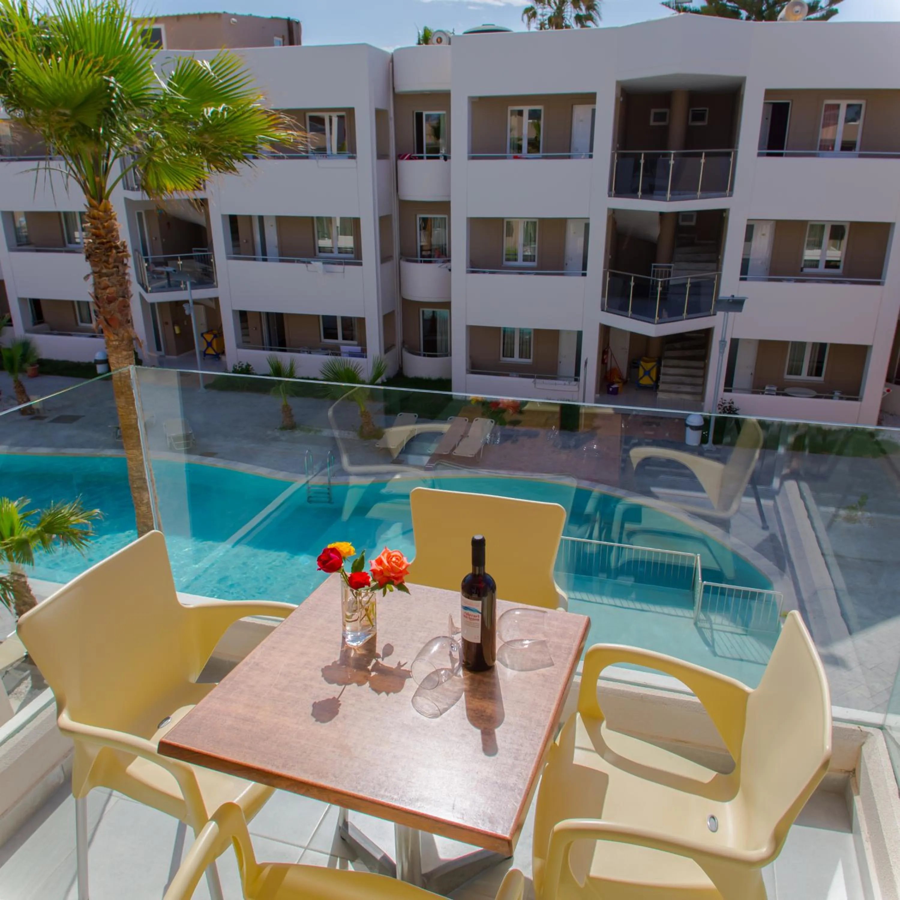 Pool view in Marika Beach Hotel