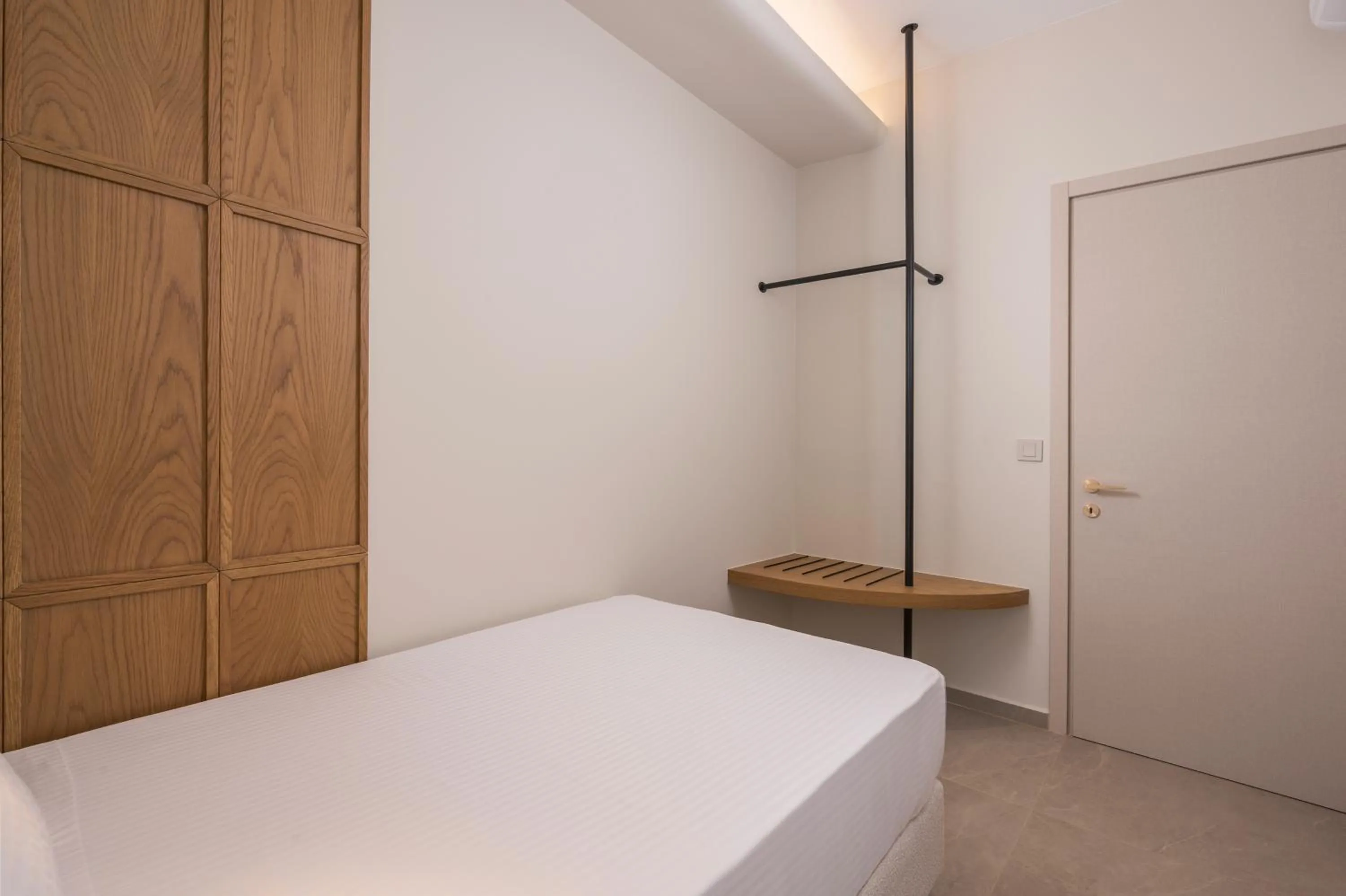 Bed in Marika Beach Hotel