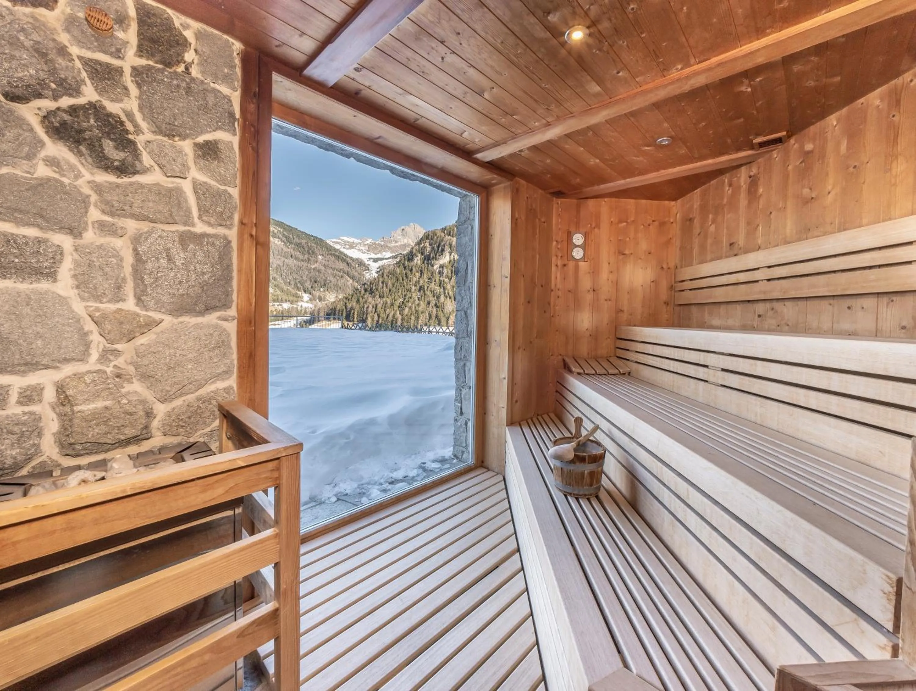 Sauna in Hotel Chalet Dlaces