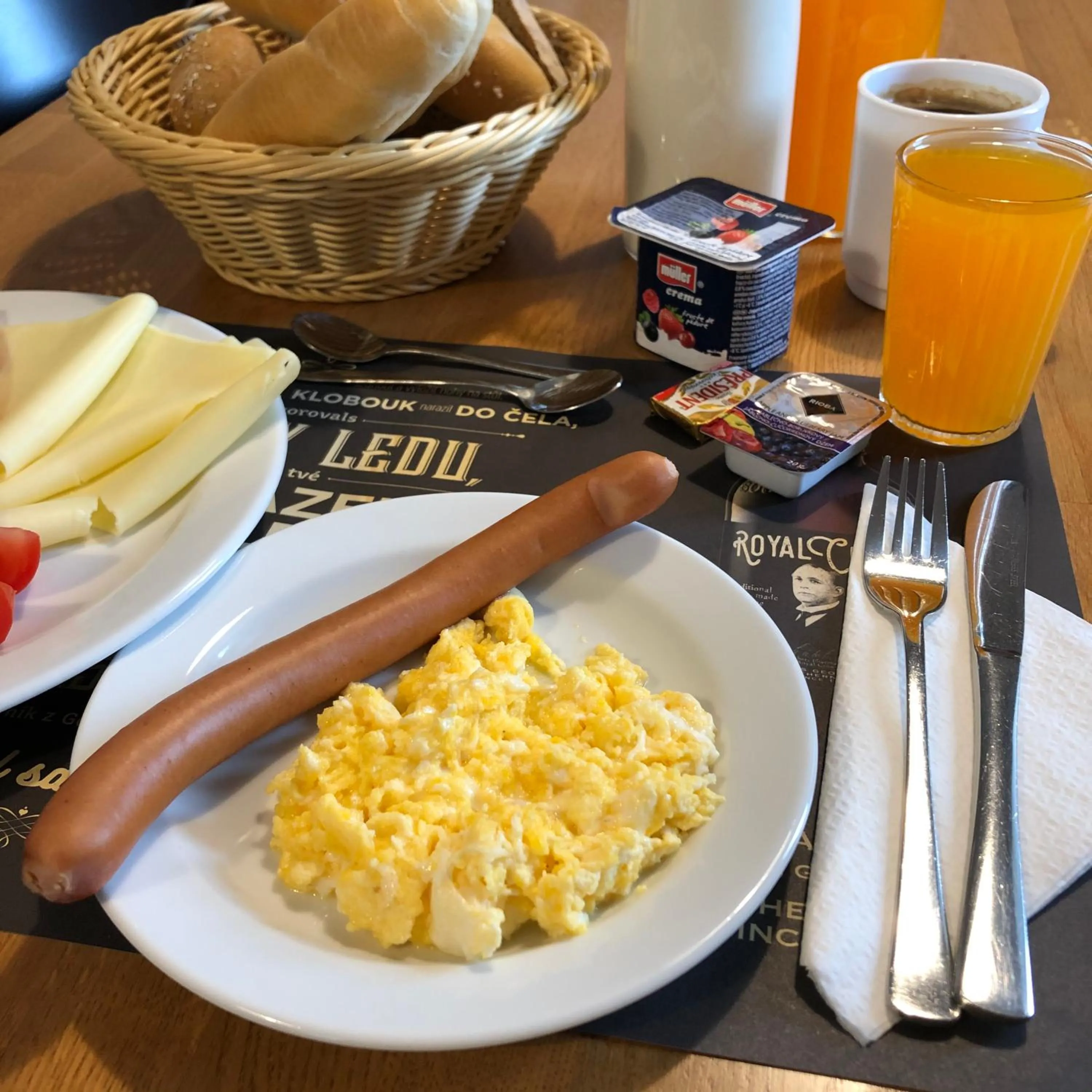 Continental breakfast in Hotel U námořníka