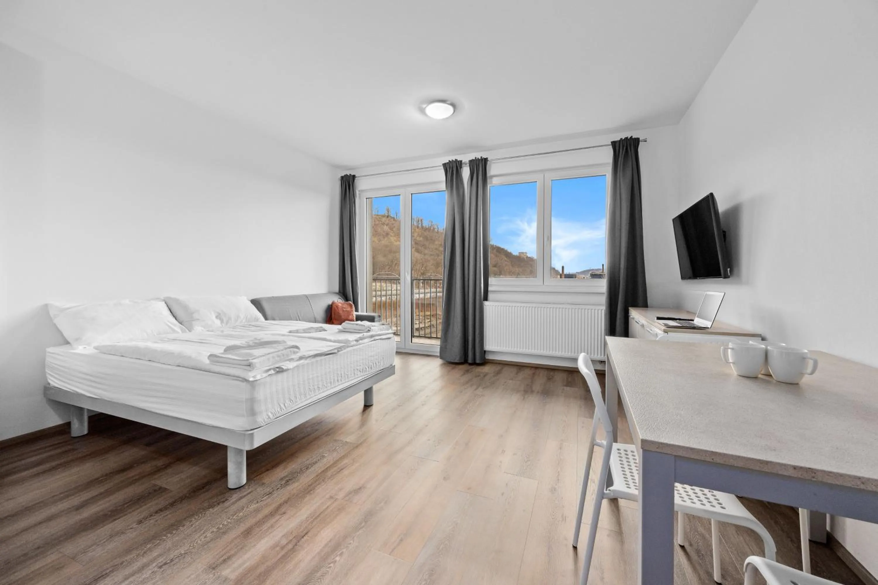 Bed in Prague City Residence