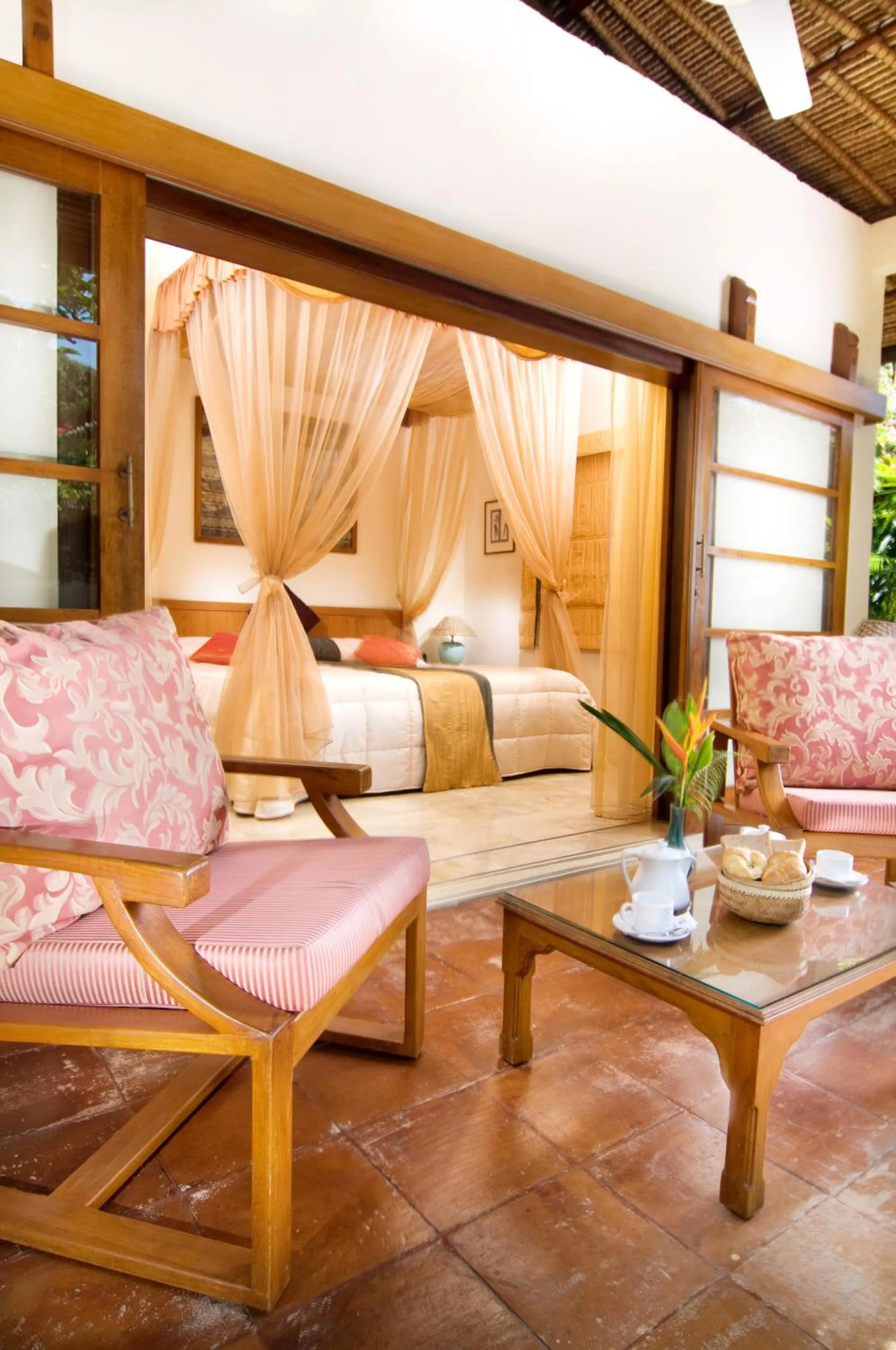 Bed in The Water Garden Hotel