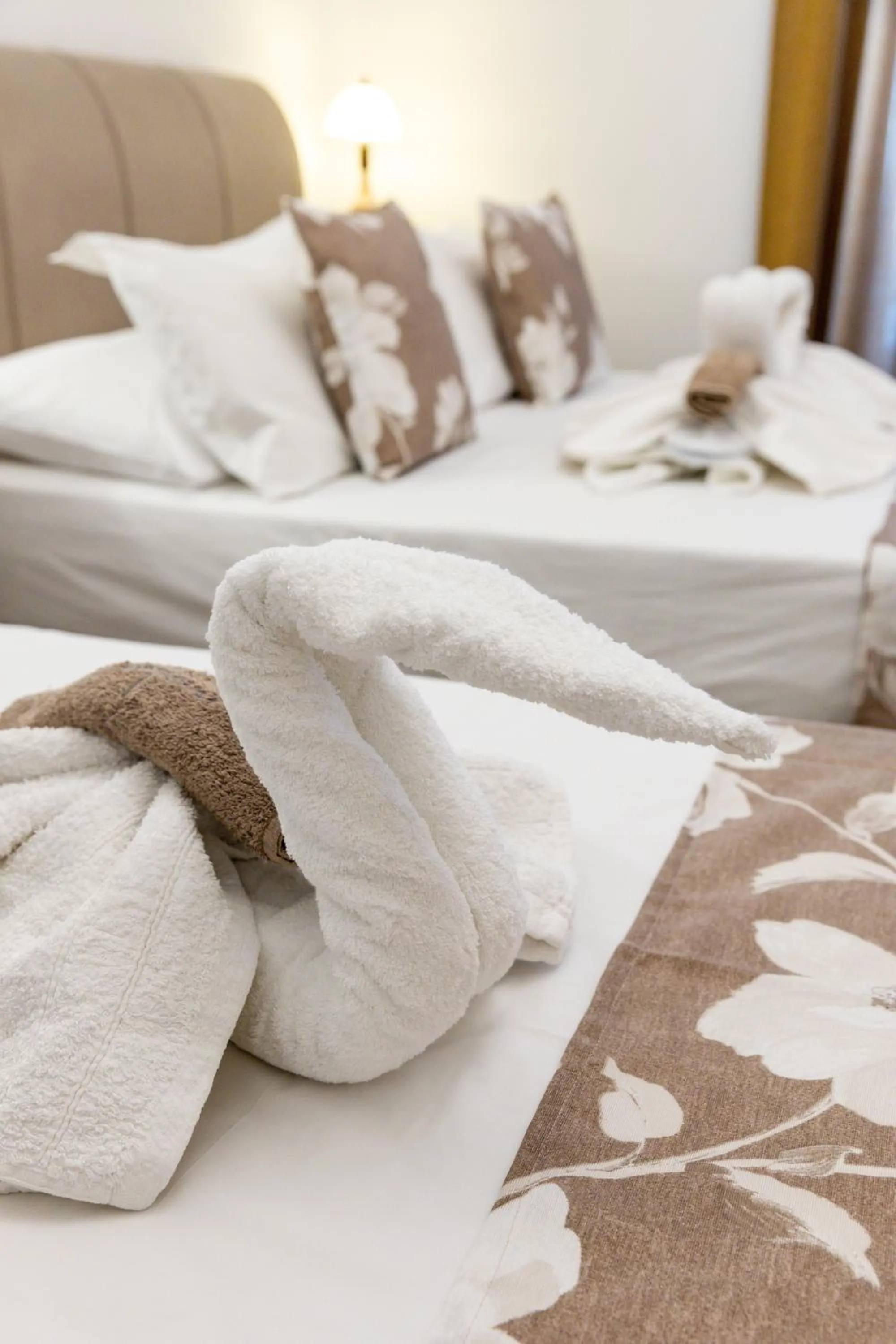 towels, Bed in Panos Luxury Studios