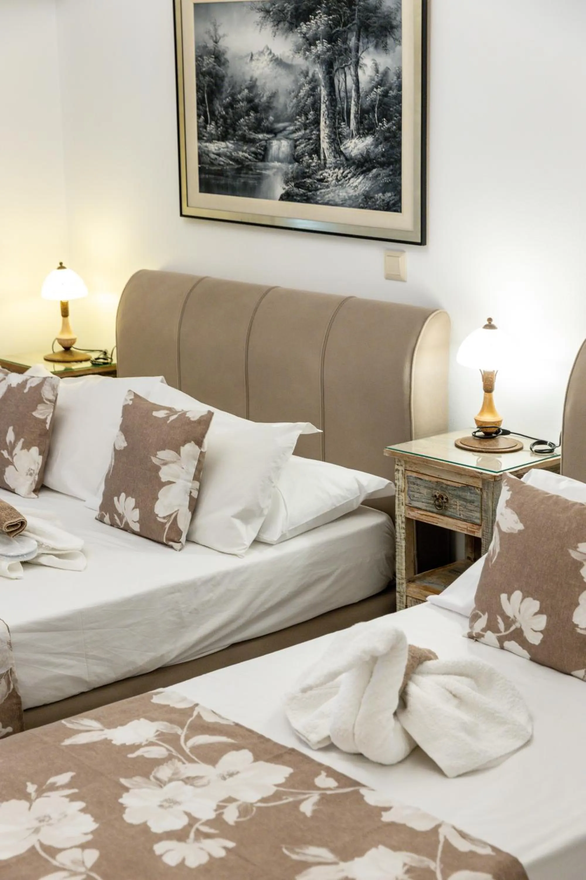 Bed in Panos Luxury Studios