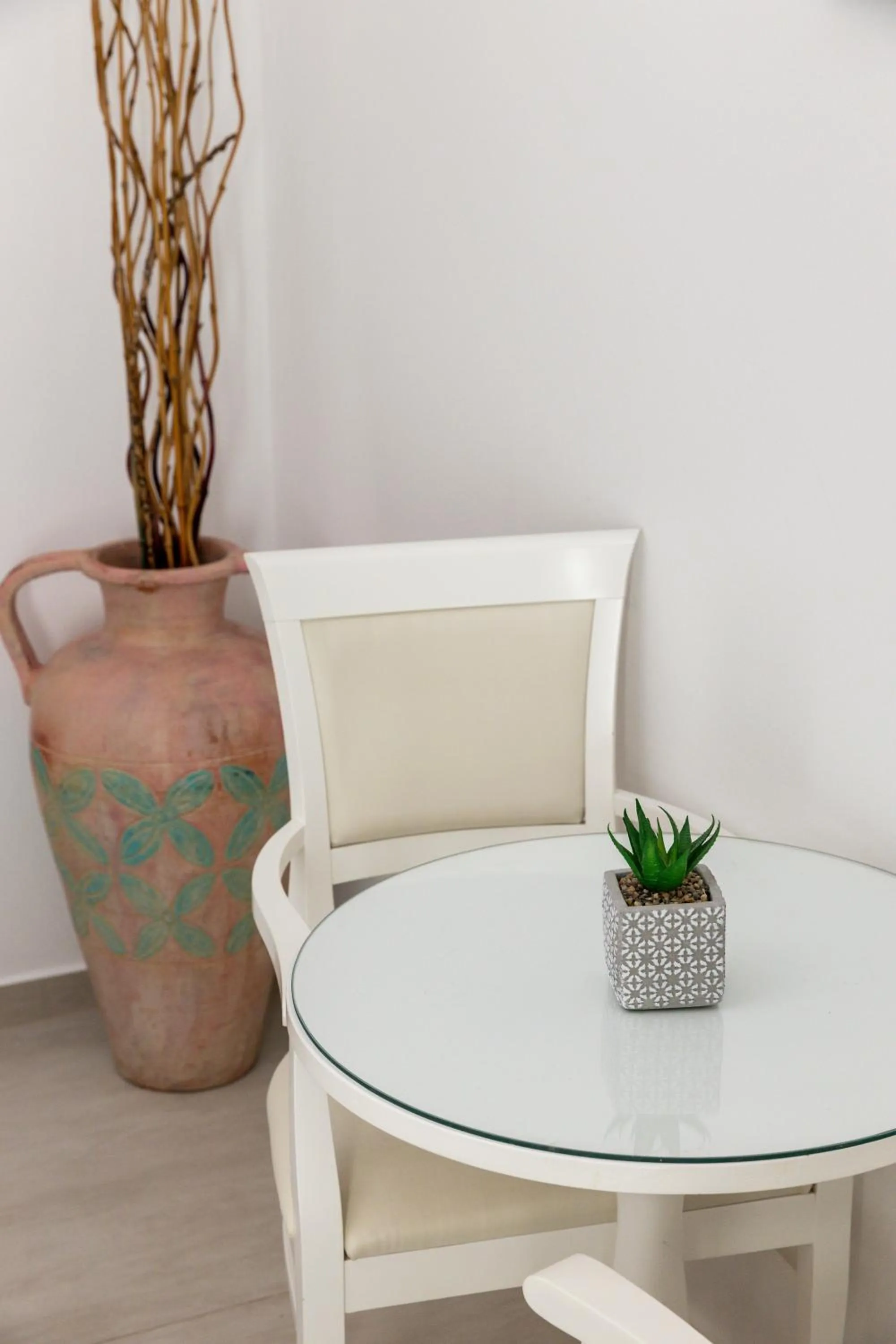 Dining area in Panos Luxury Studios