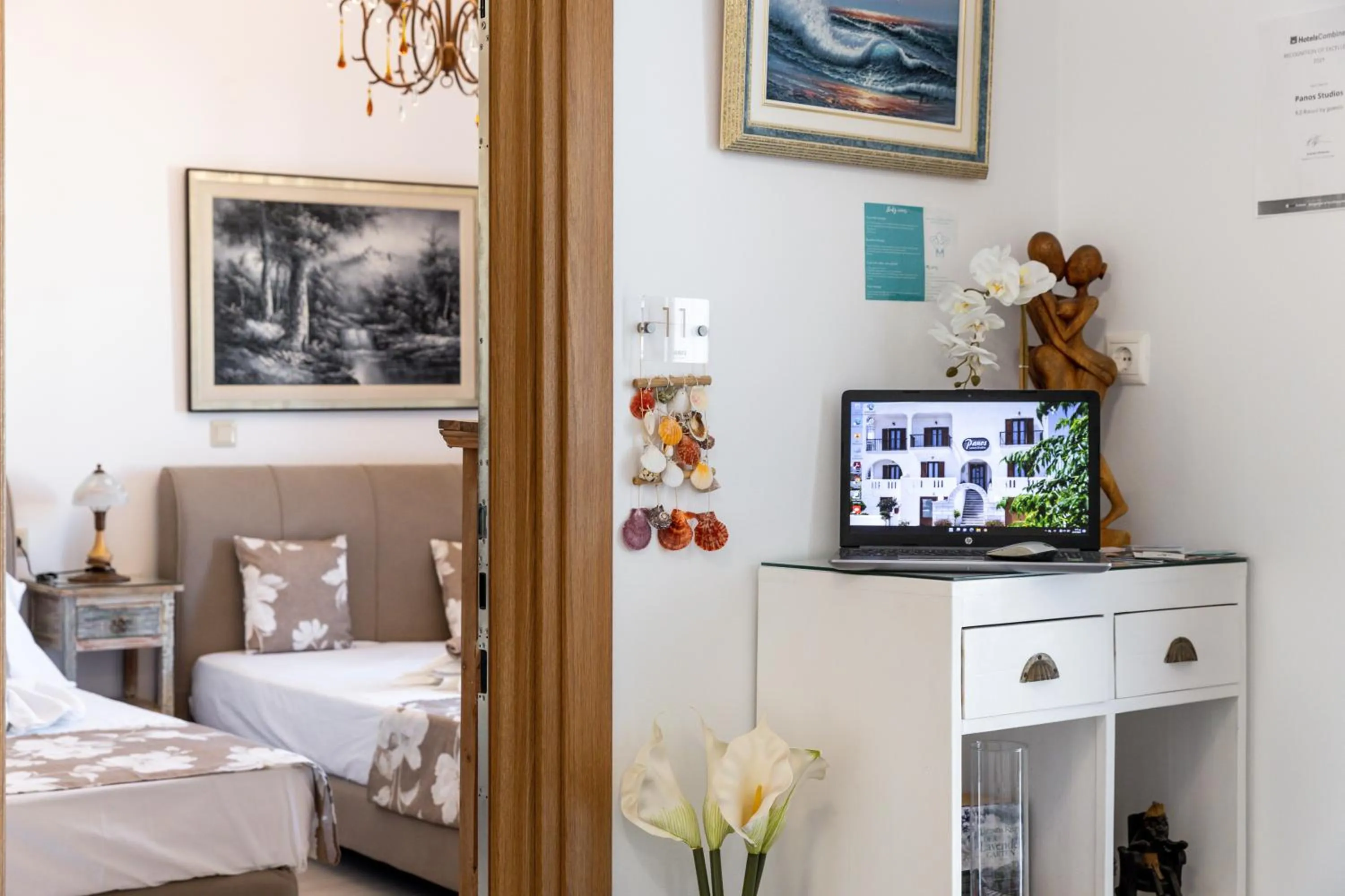 Property building, Bed in Panos Luxury Studios