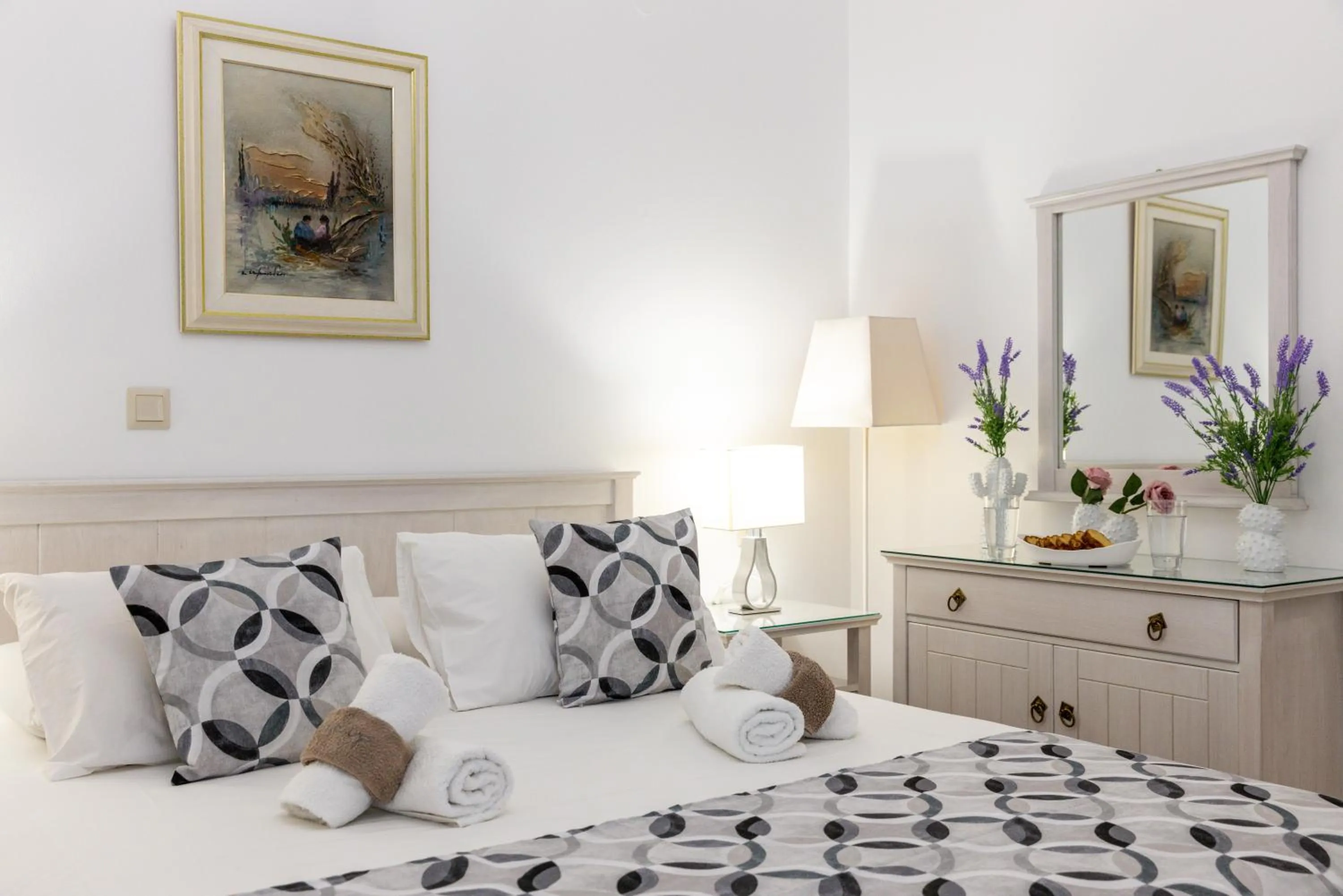 Photo of the whole room, Bed in Panos Luxury Studios