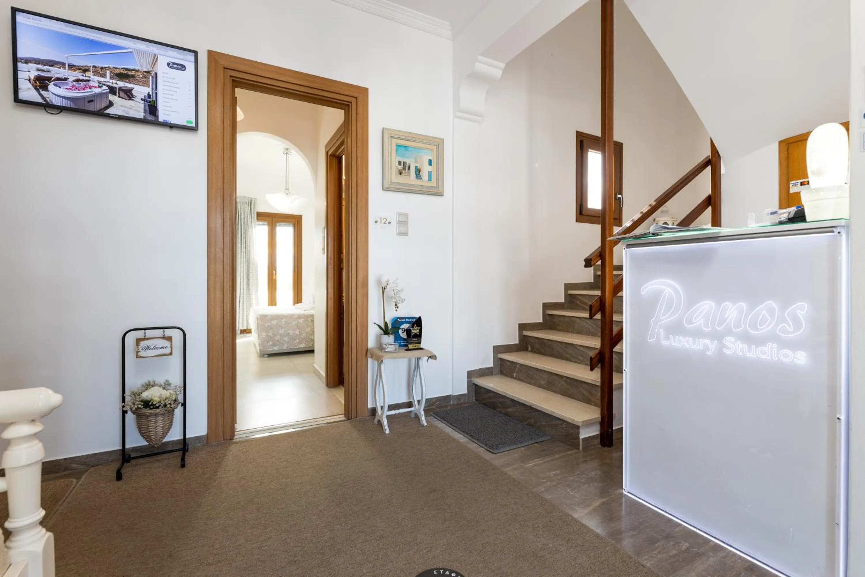 Facade/entrance in Panos Luxury Studios