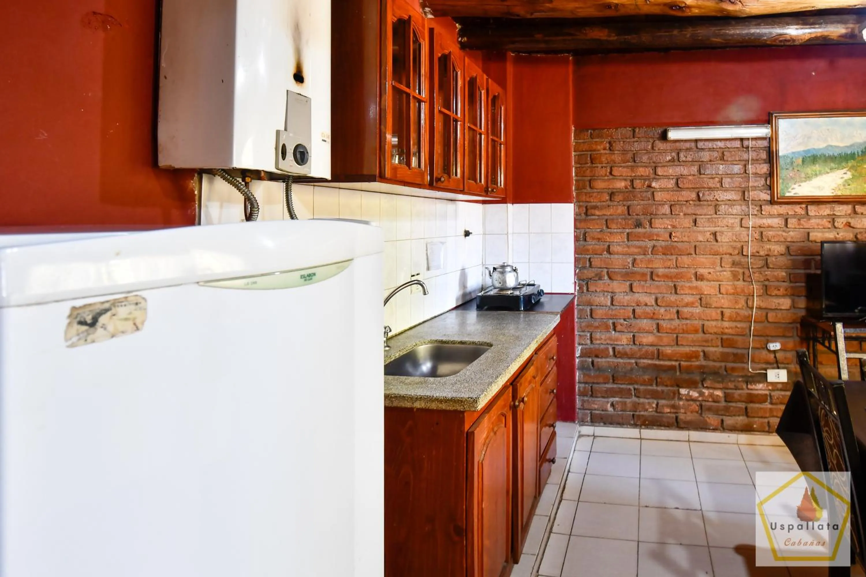 Kitchen or kitchenette in Cabañas Uspallata