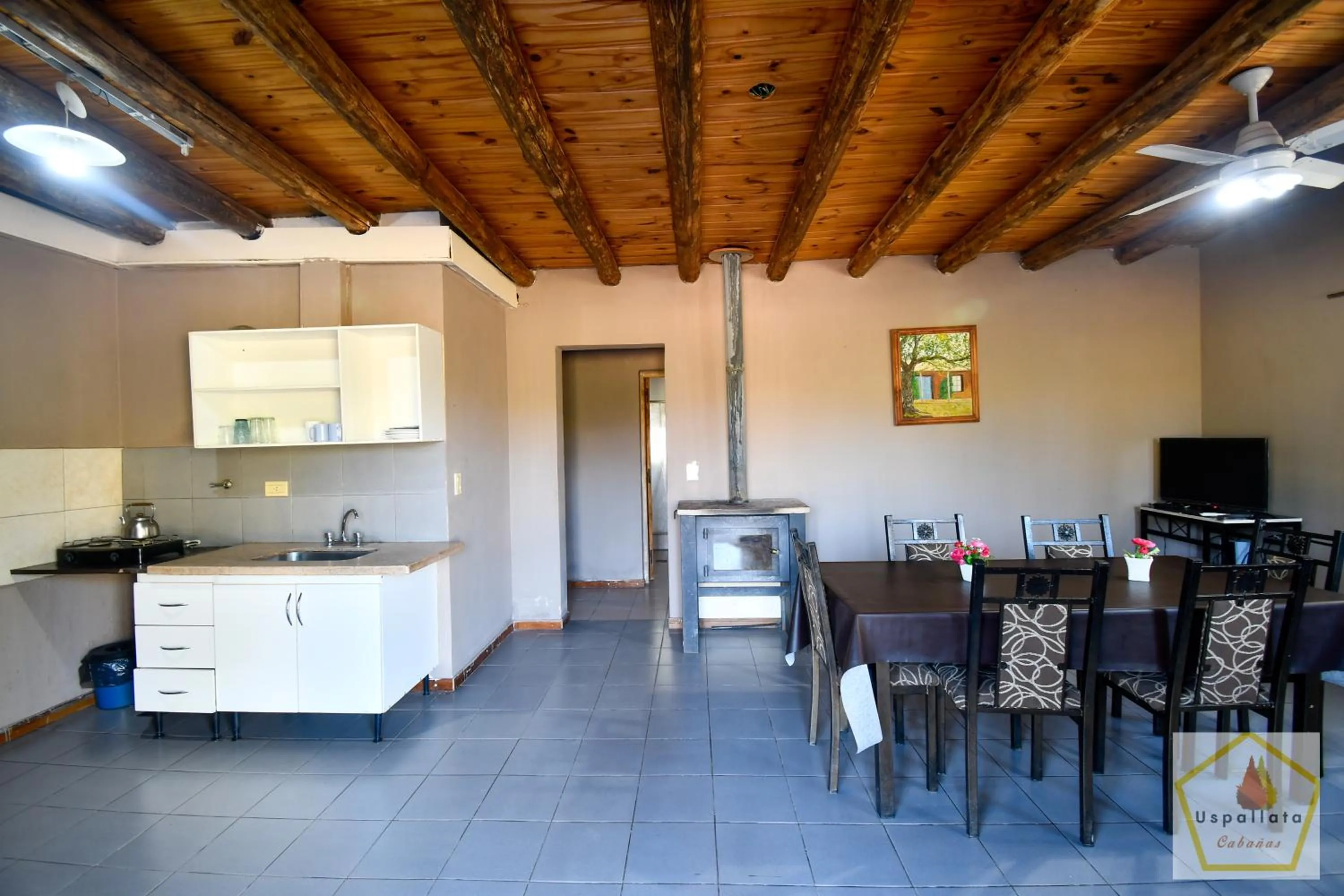 Kitchen or kitchenette in Cabañas Uspallata