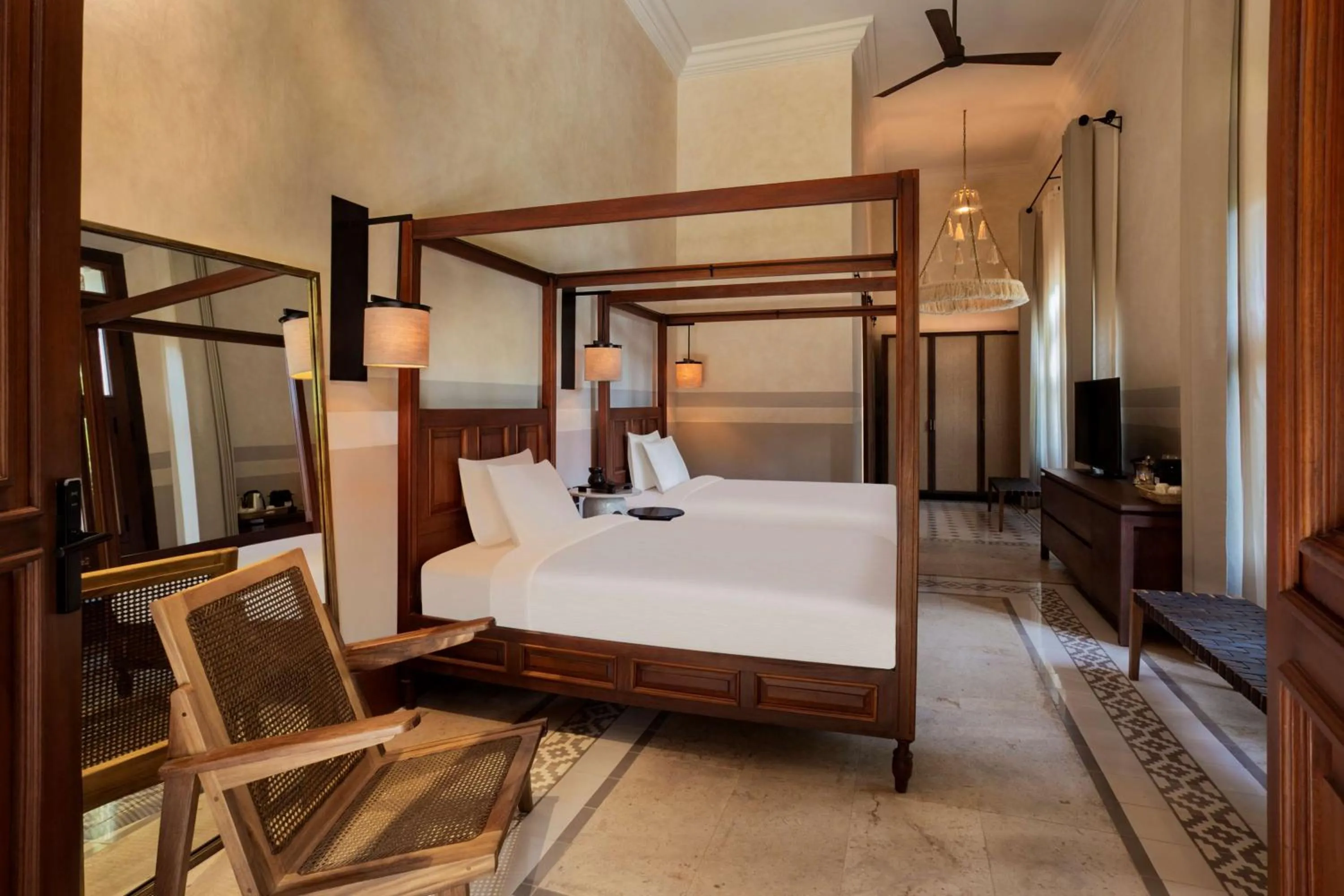 Bedroom, Bed in Hacienda Xcanatun, Angsana Heritage Collection