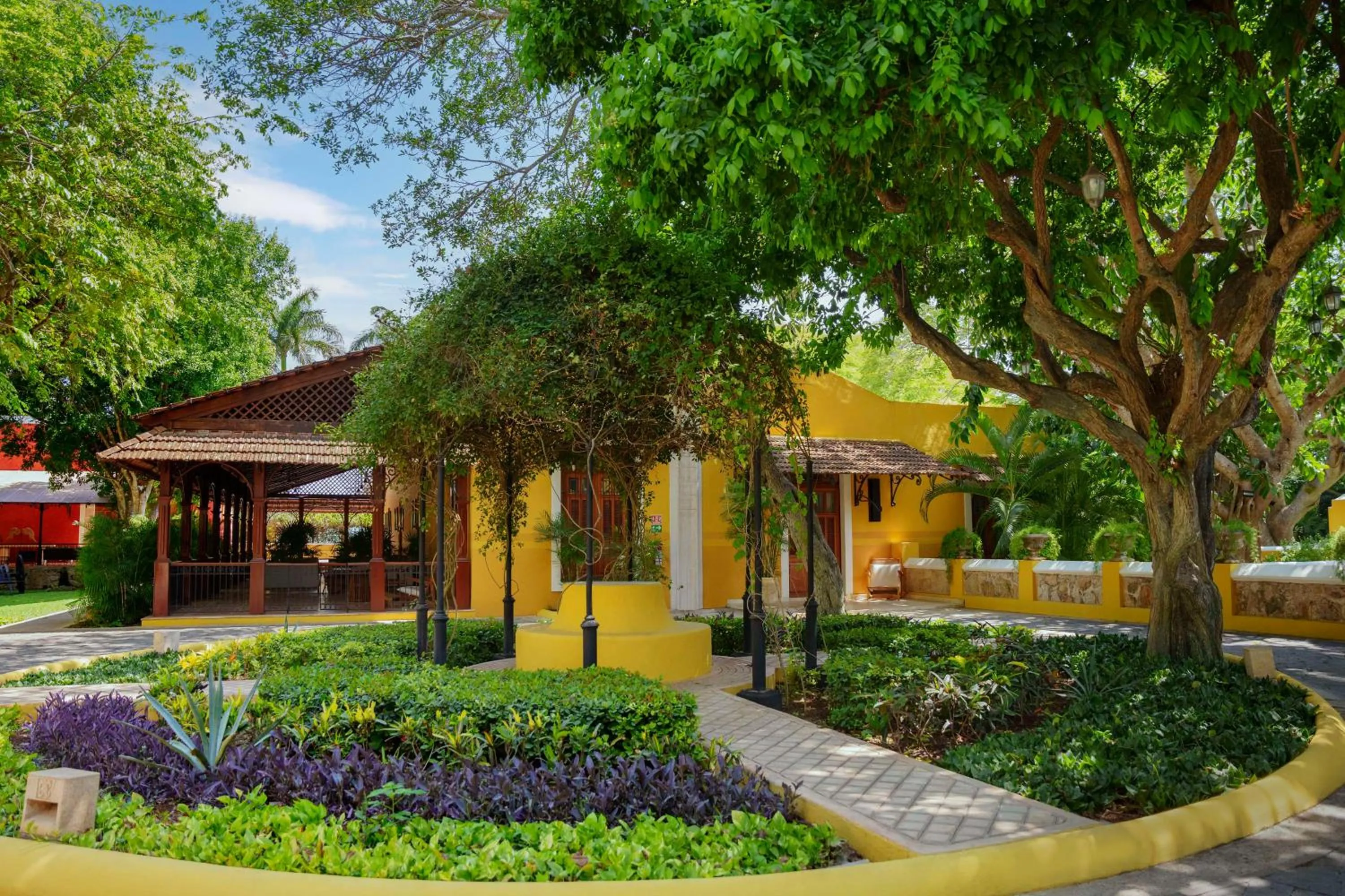 Garden in Hacienda Xcanatun, Angsana Heritage Collection