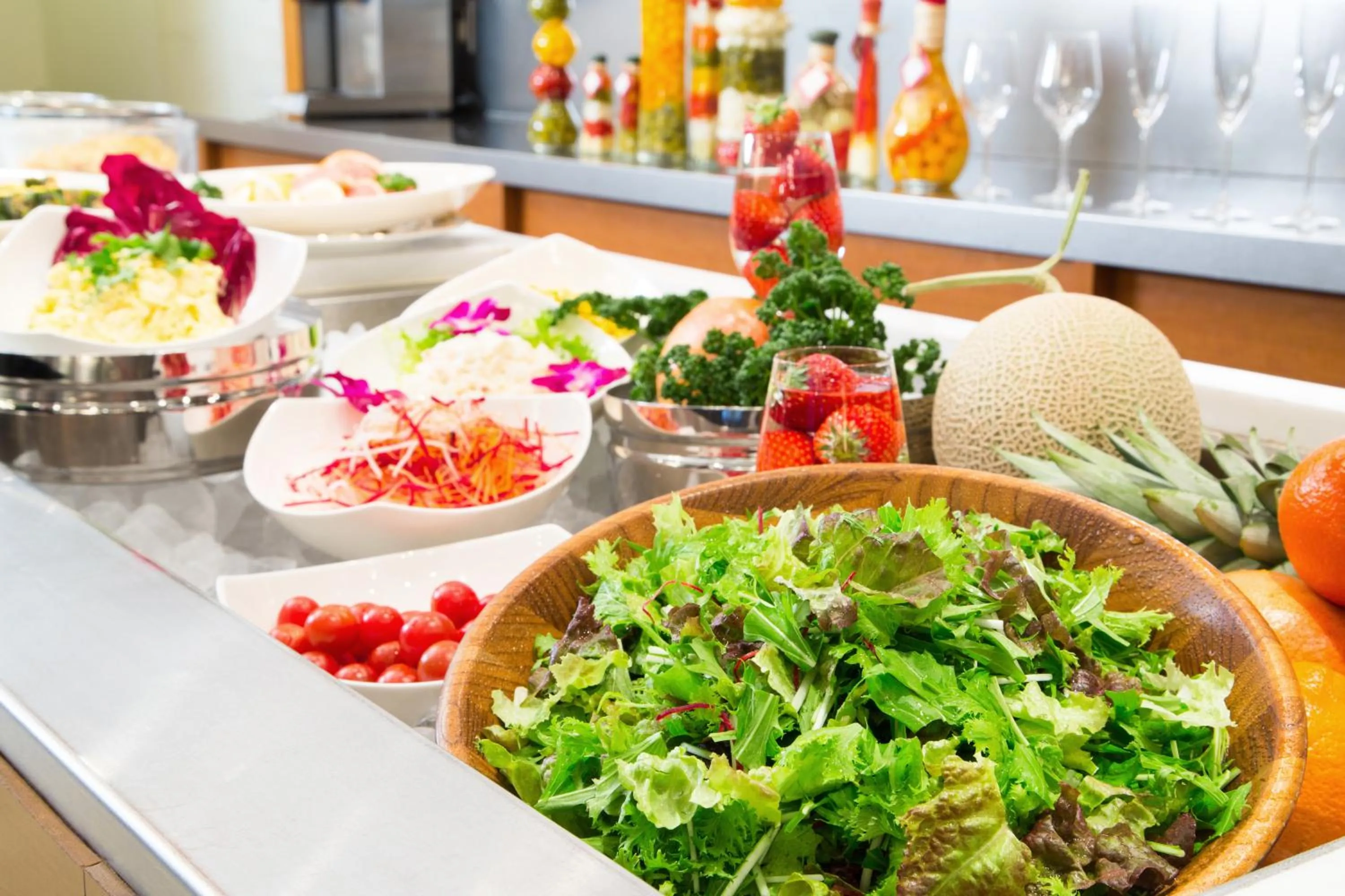 Buffet breakfast in Hotel Bellclassic Tokyo