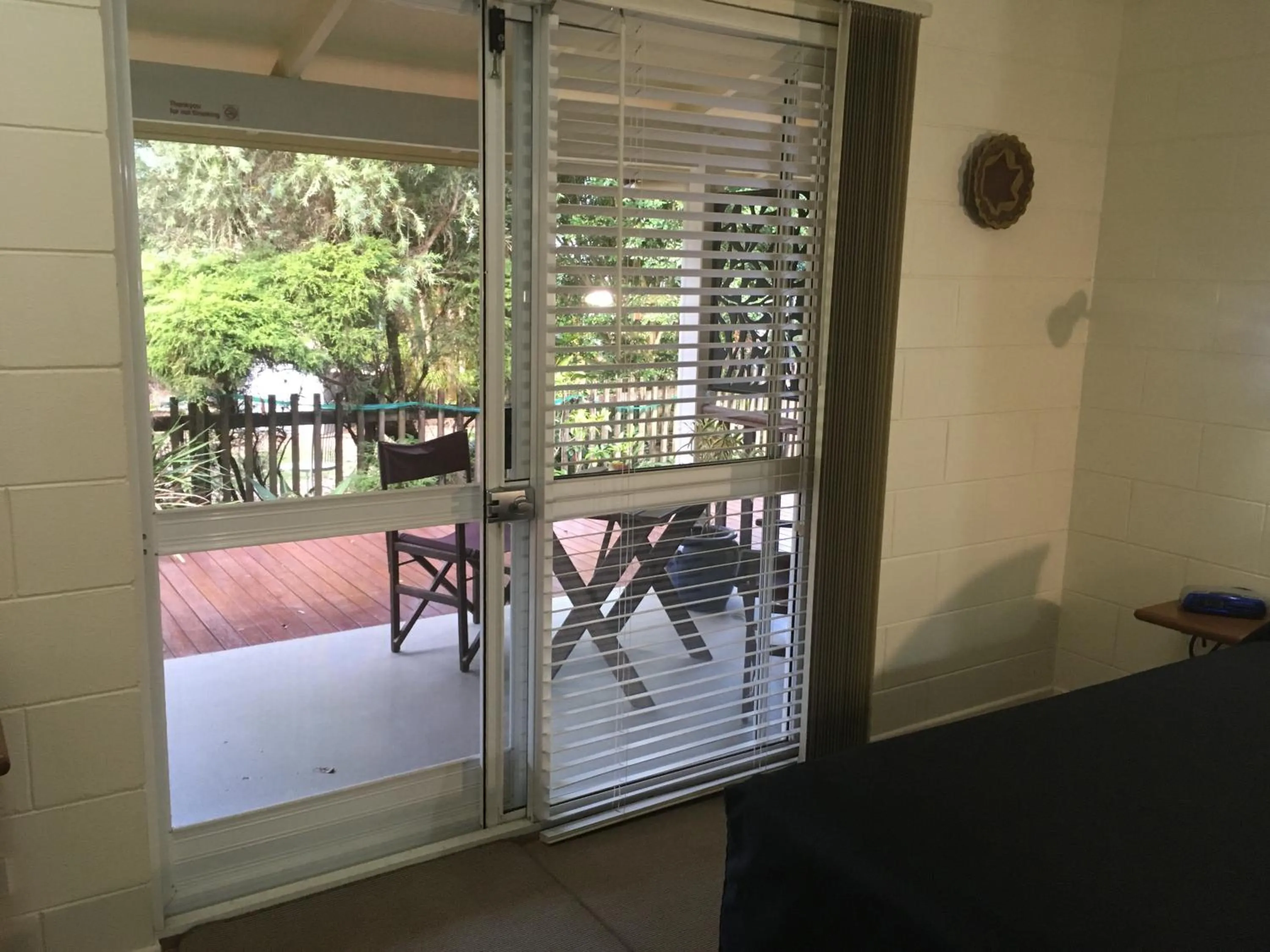 Patio in Kookaburra Motel Yungaburra