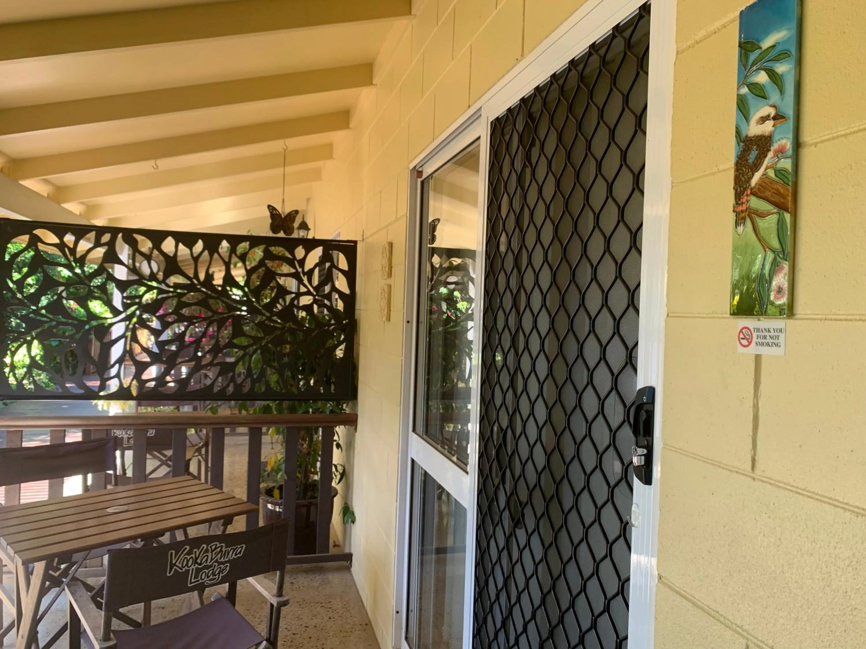Patio in Kookaburra Motel Yungaburra