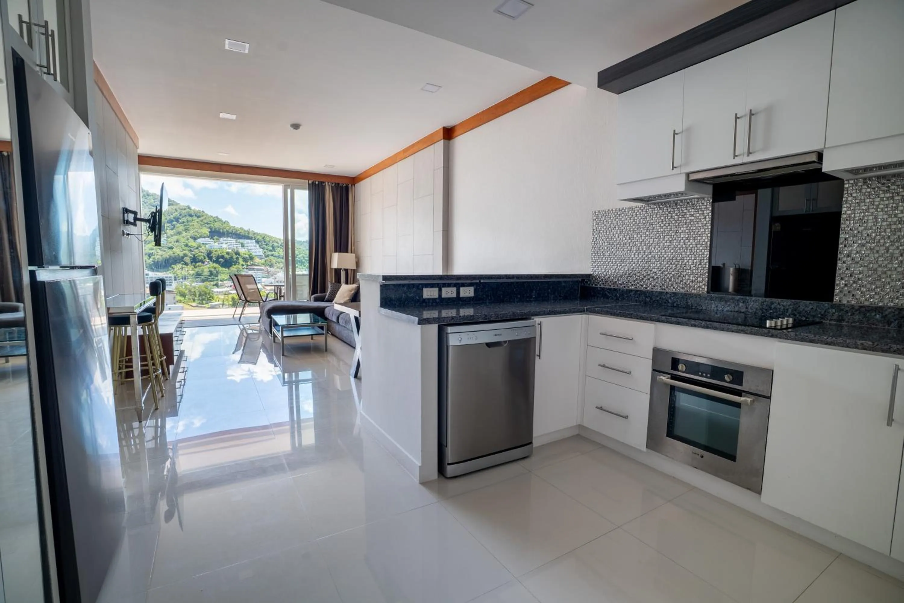 Kitchen or kitchenette in Q Kata Residence