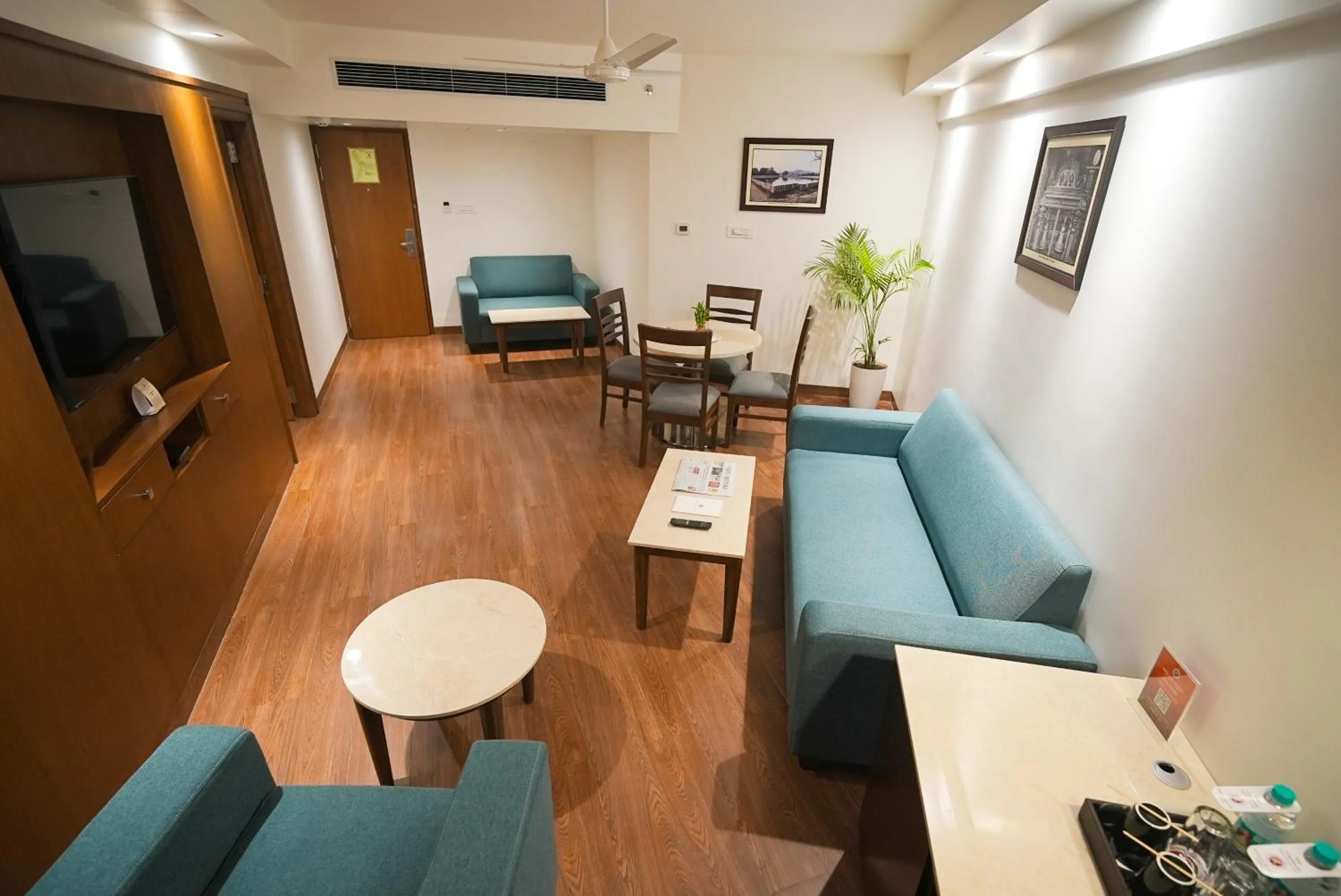 Seating area in Ramee Guestline Tirupati