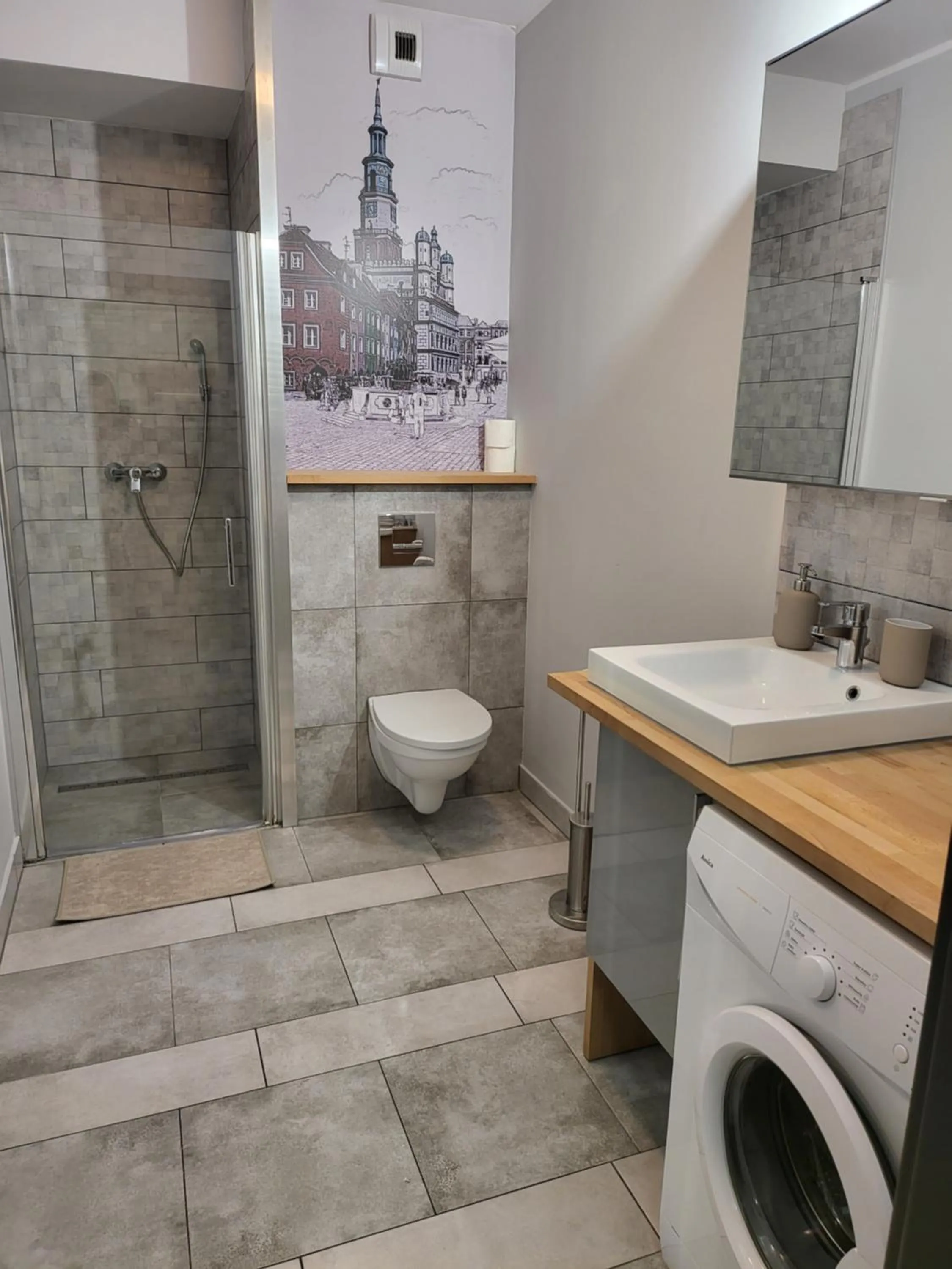 Bathroom in Moon Hostel Poznań