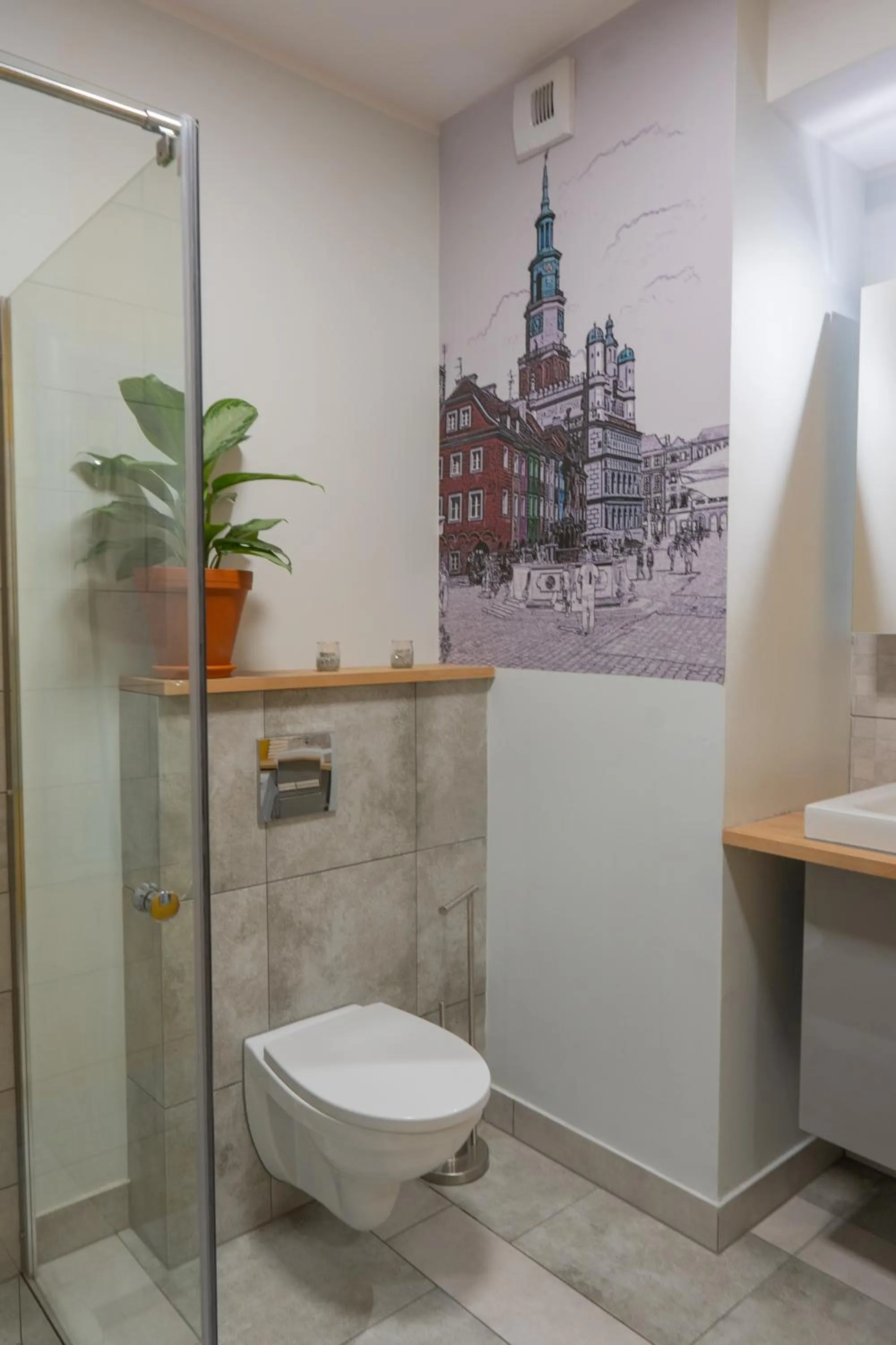 Bathroom in Moon Hostel Poznań