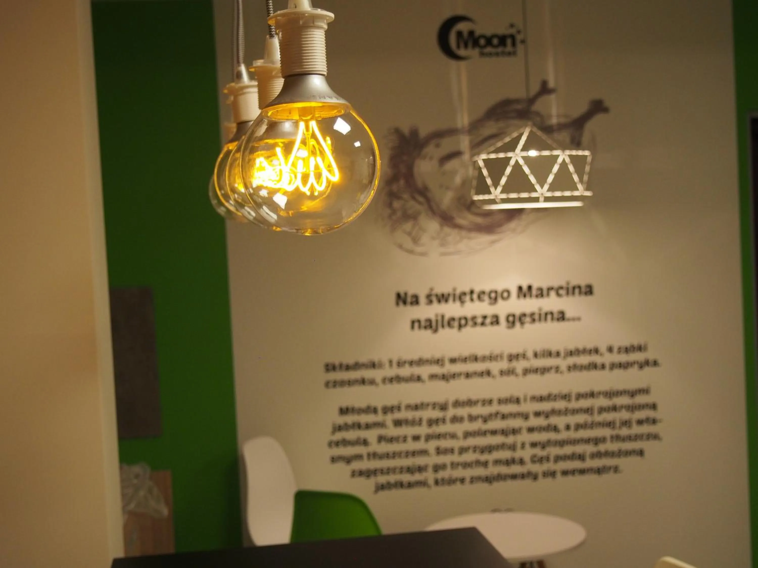 Decorative detail in Moon Hostel Poznań