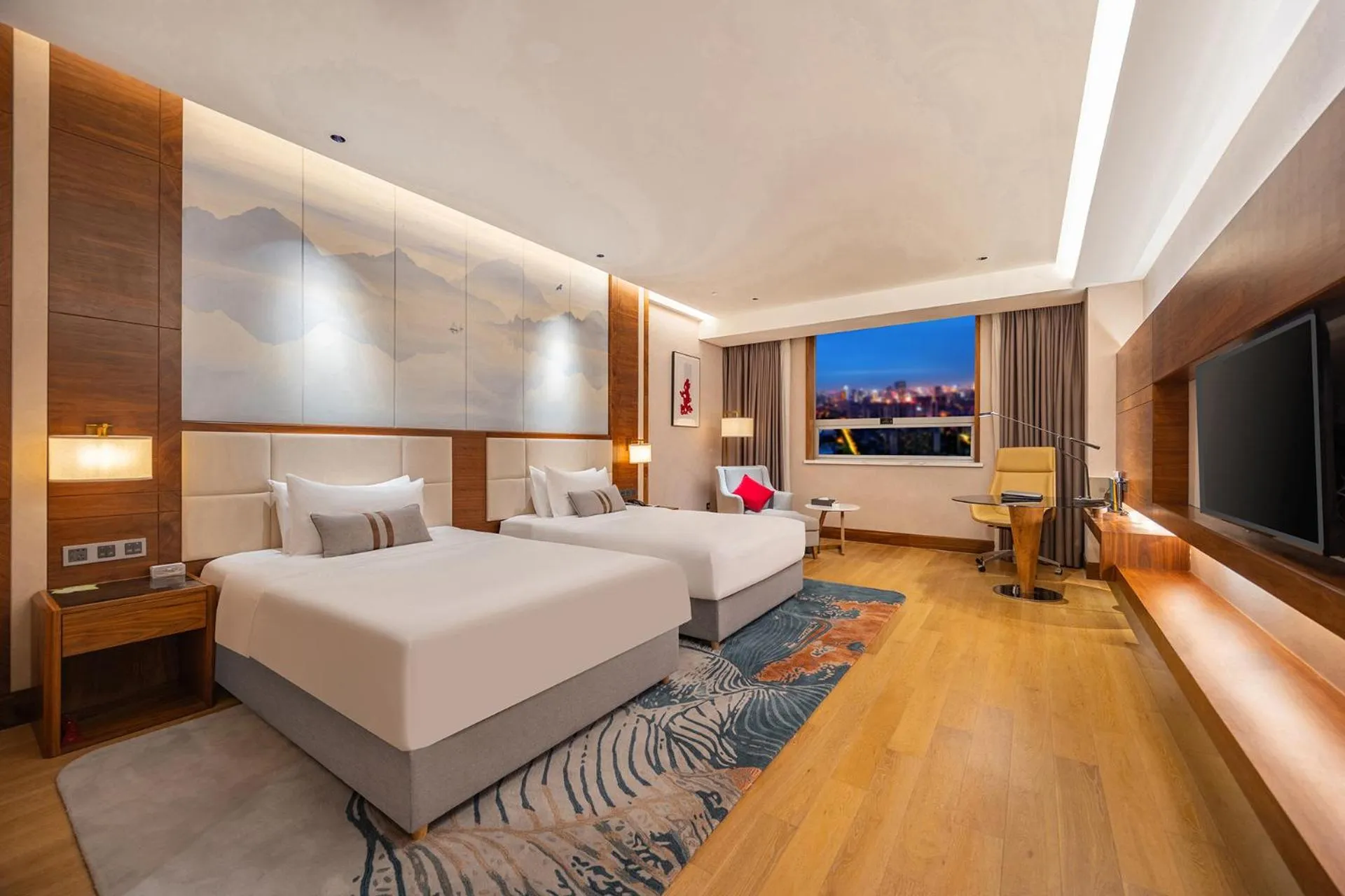 Bedroom, Bed in Deyang Hamring Hotel