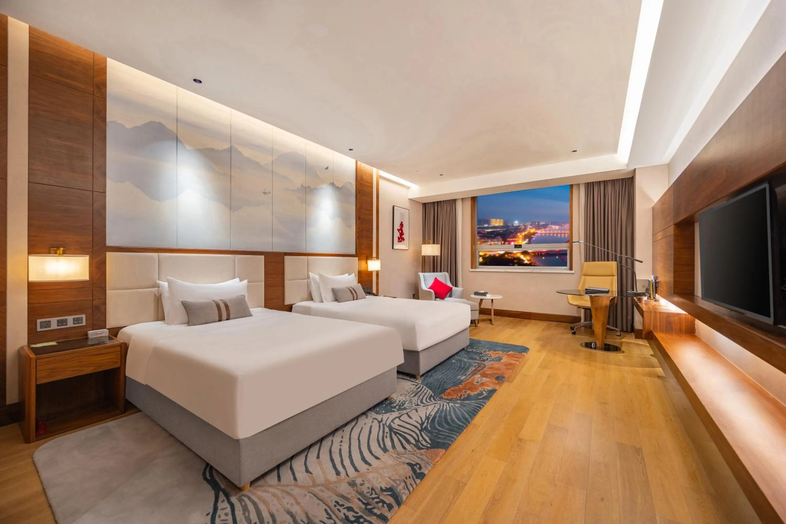 Photo of the whole room, Bed in Deyang Hamring Hotel