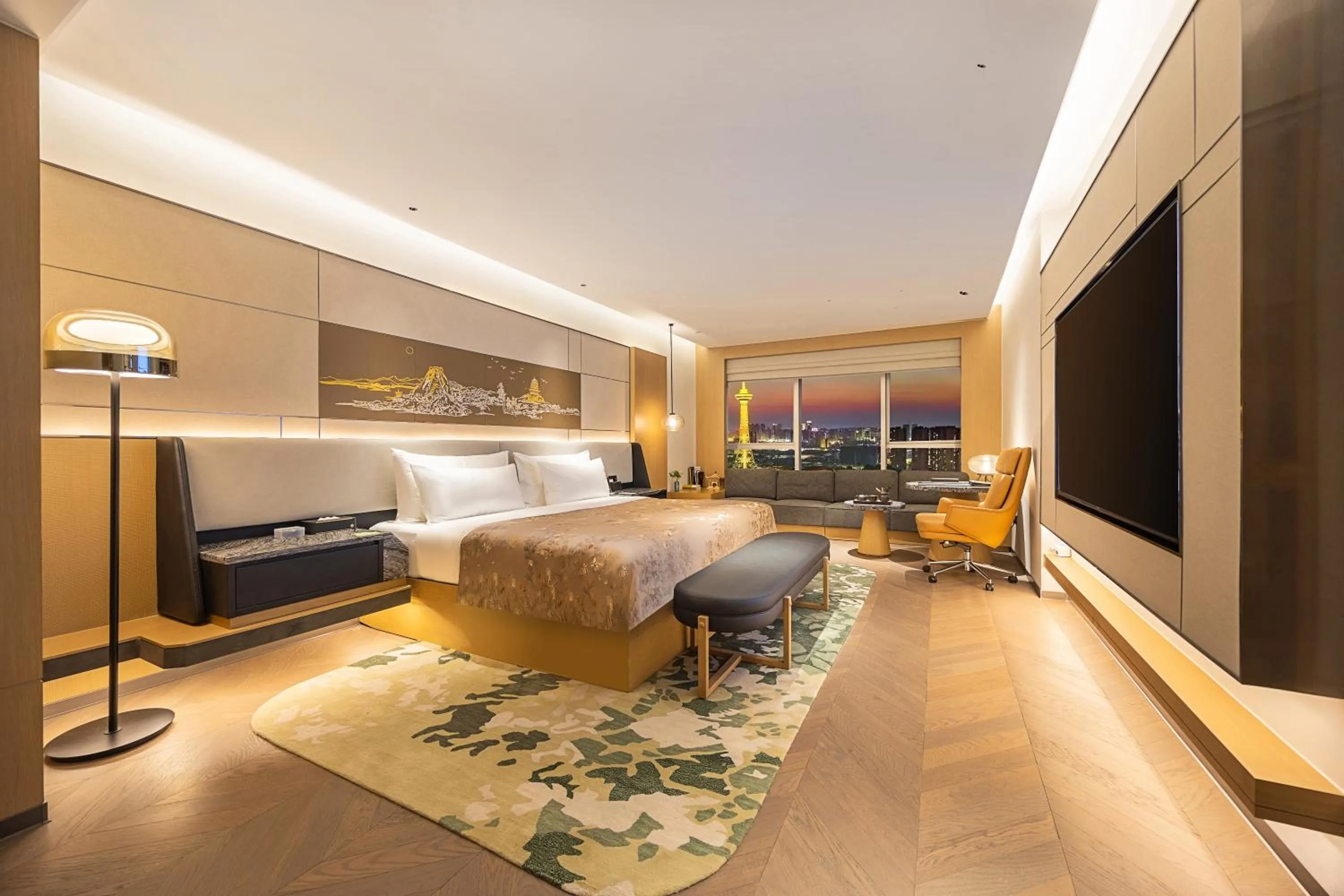 Bedroom, Bed in Deyang Hamring Hotel