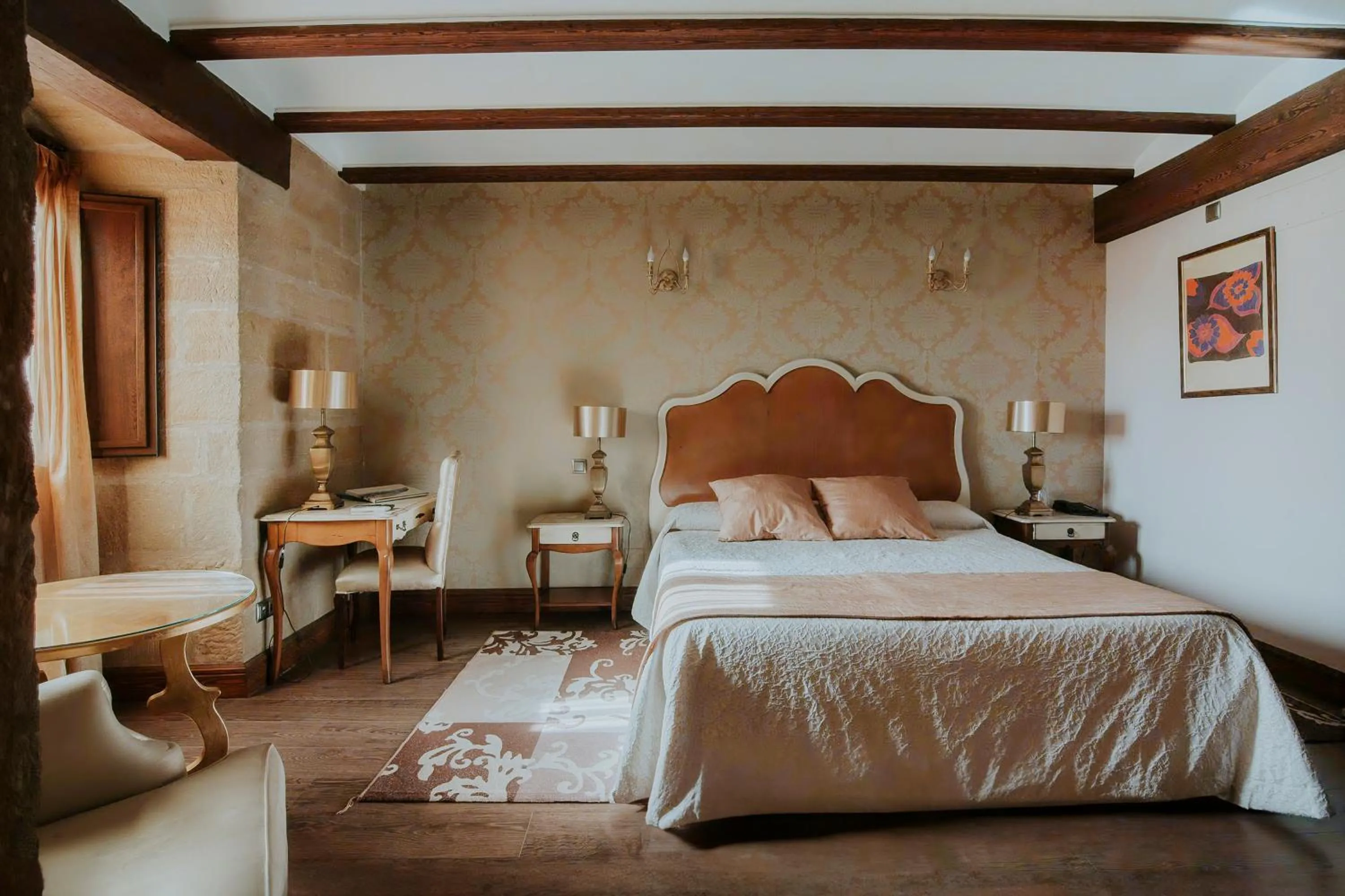 Bed in Hospedería Palacio de Casafuerte