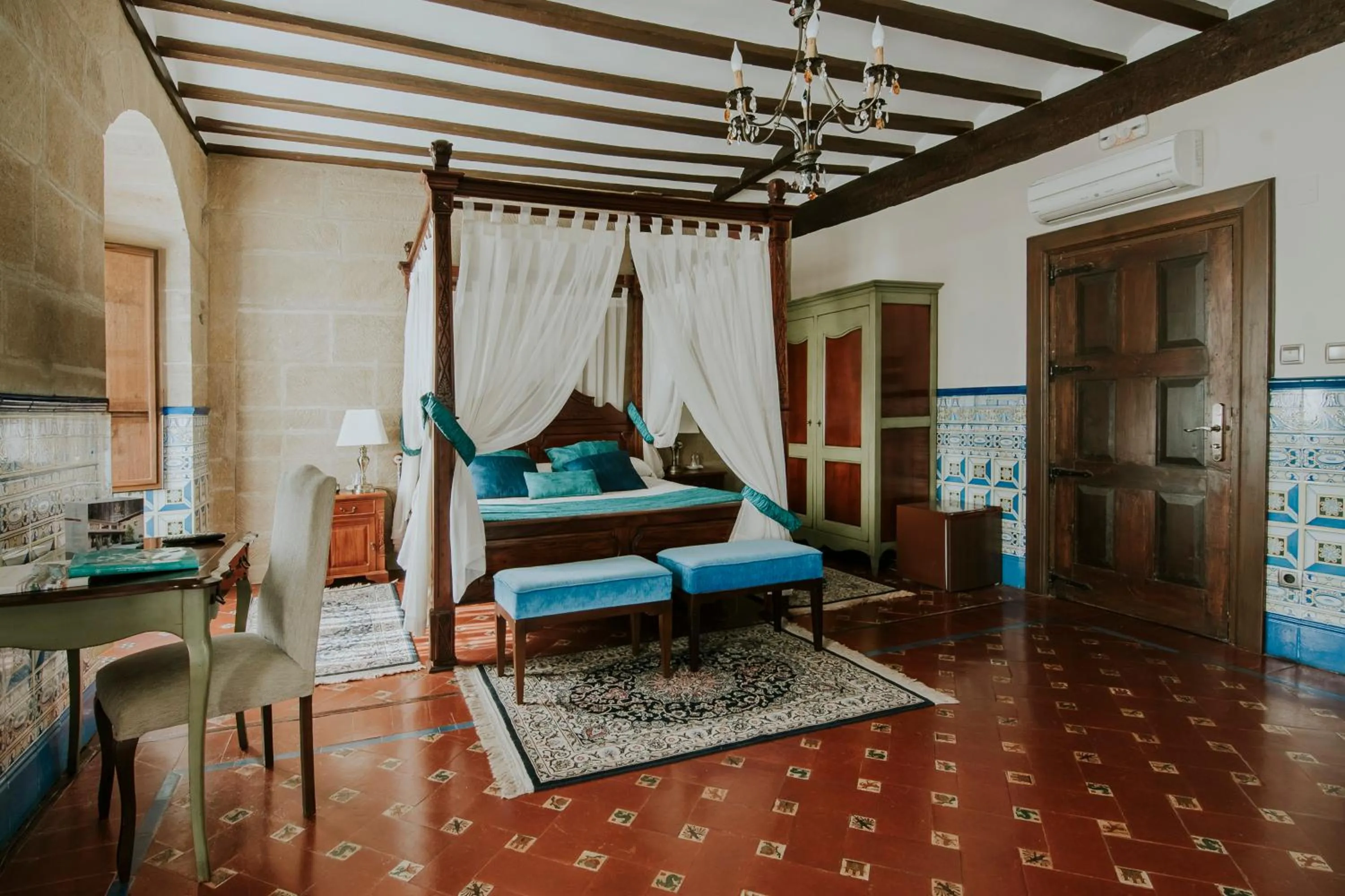 Bed in Hospedería Palacio de Casafuerte