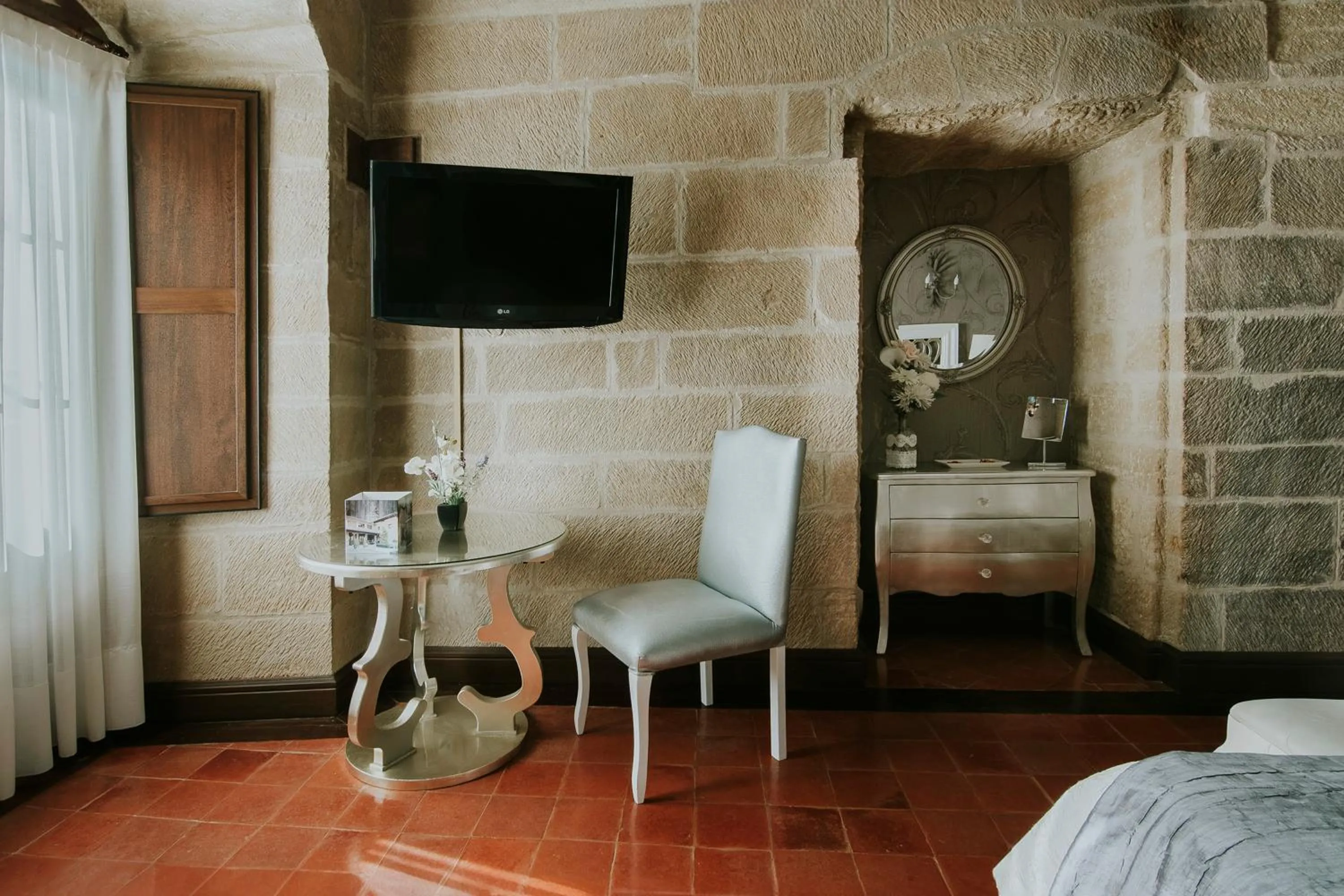 Bed in Hospedería Palacio de Casafuerte