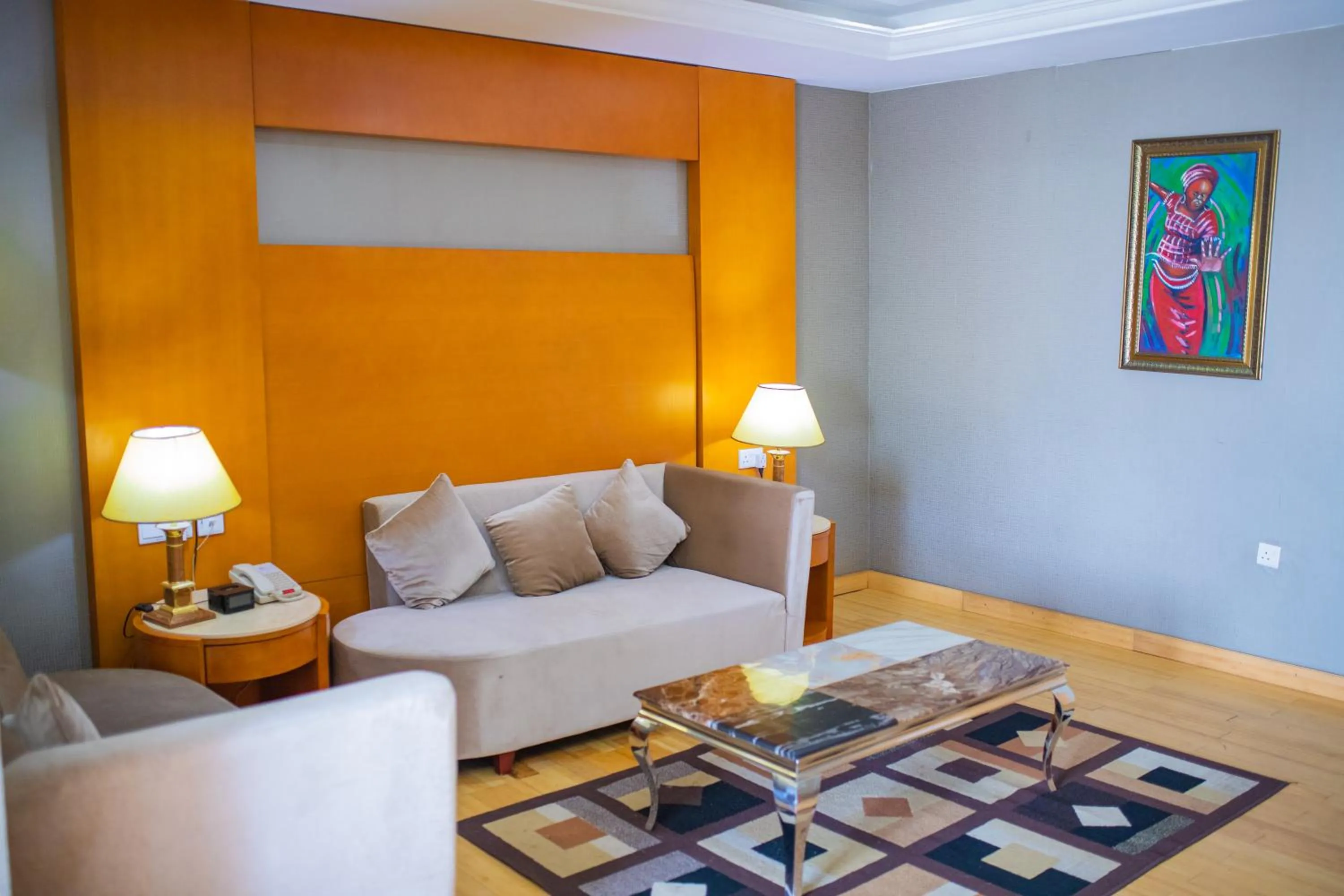 Seating area in Hotel Sunshine Enugu