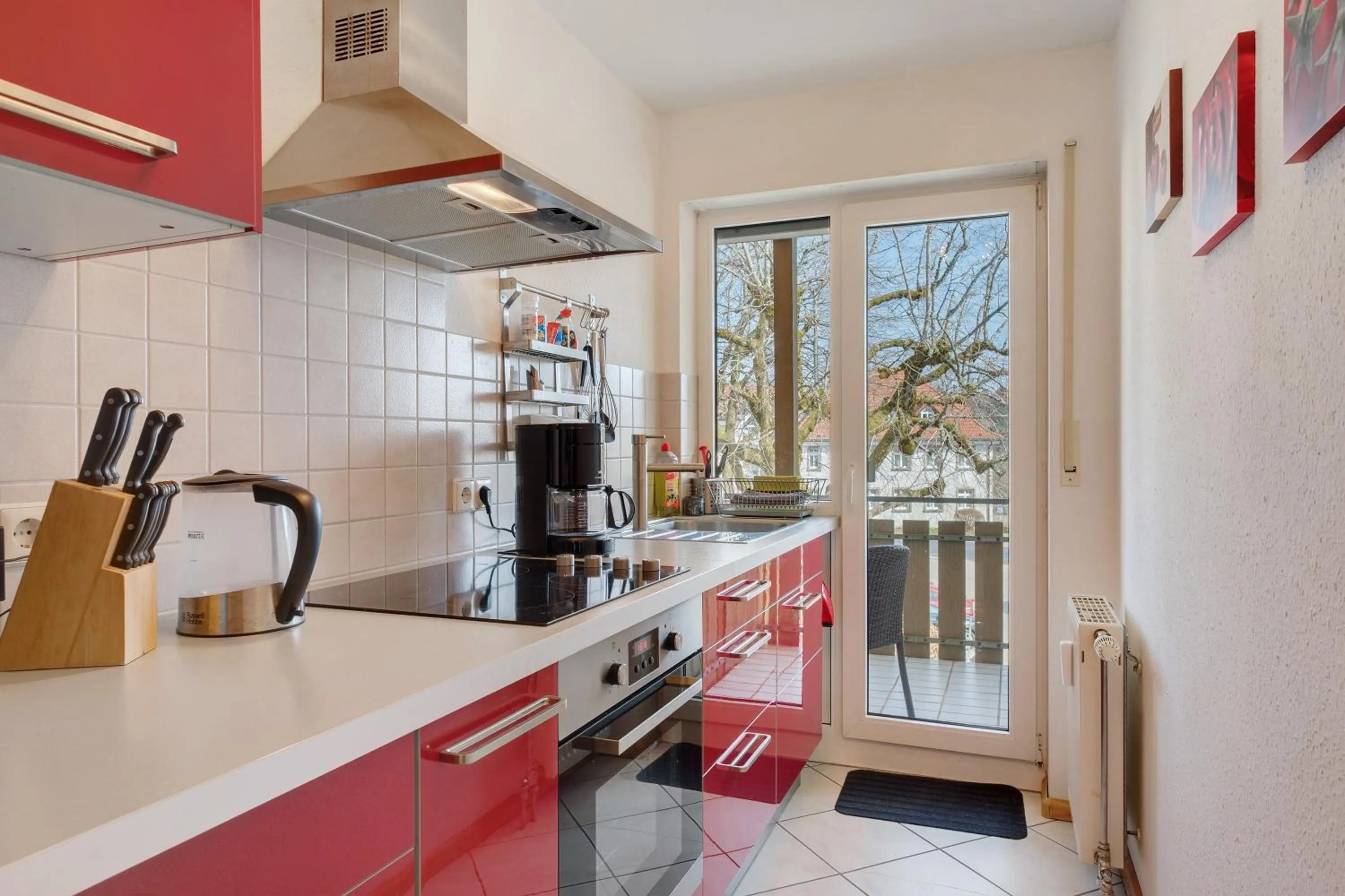 Kitchen or kitchenette in Ferienwohnung Christa