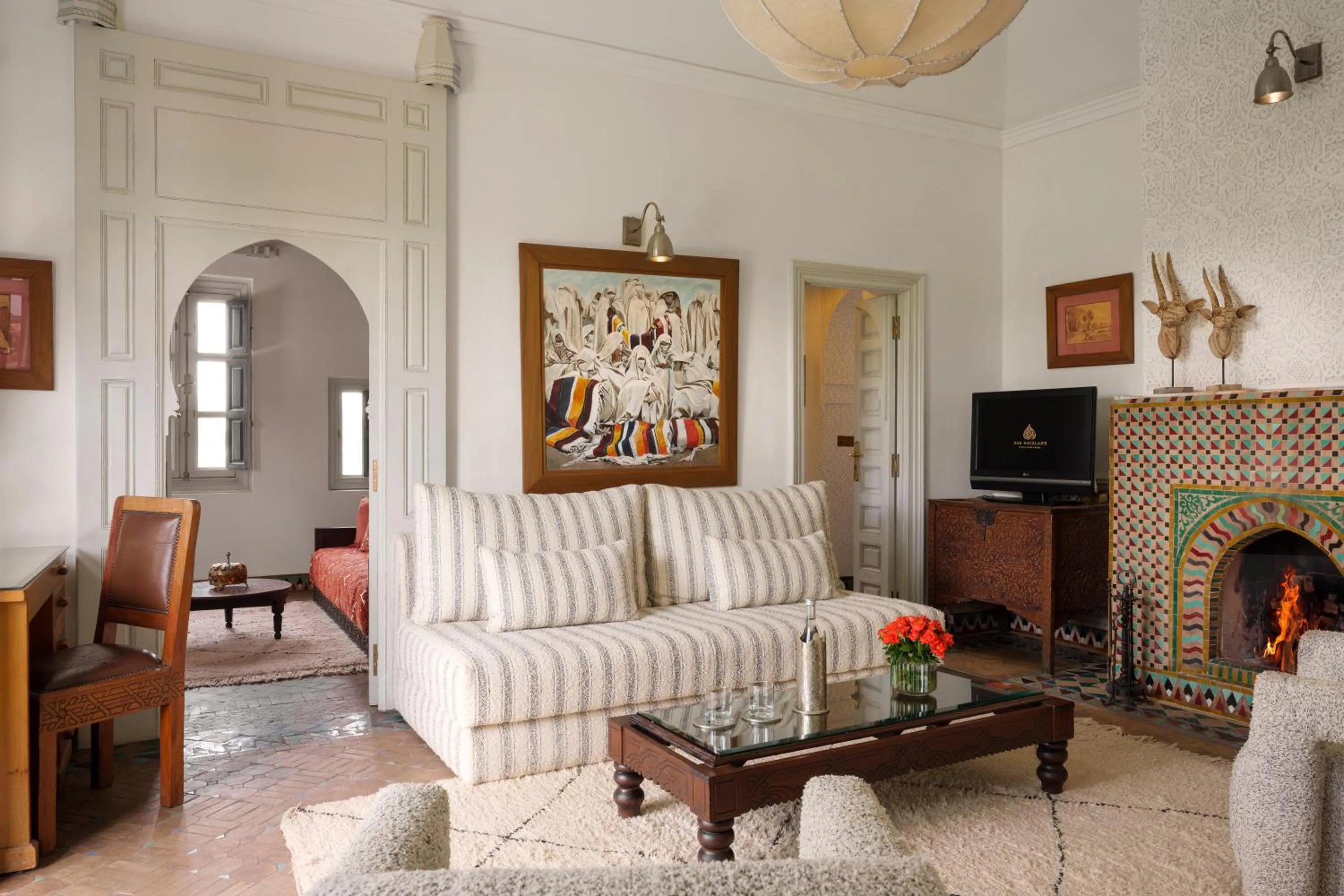 TV and multimedia in Dar Rhizlane, Palais Table d'hôtes & SPA