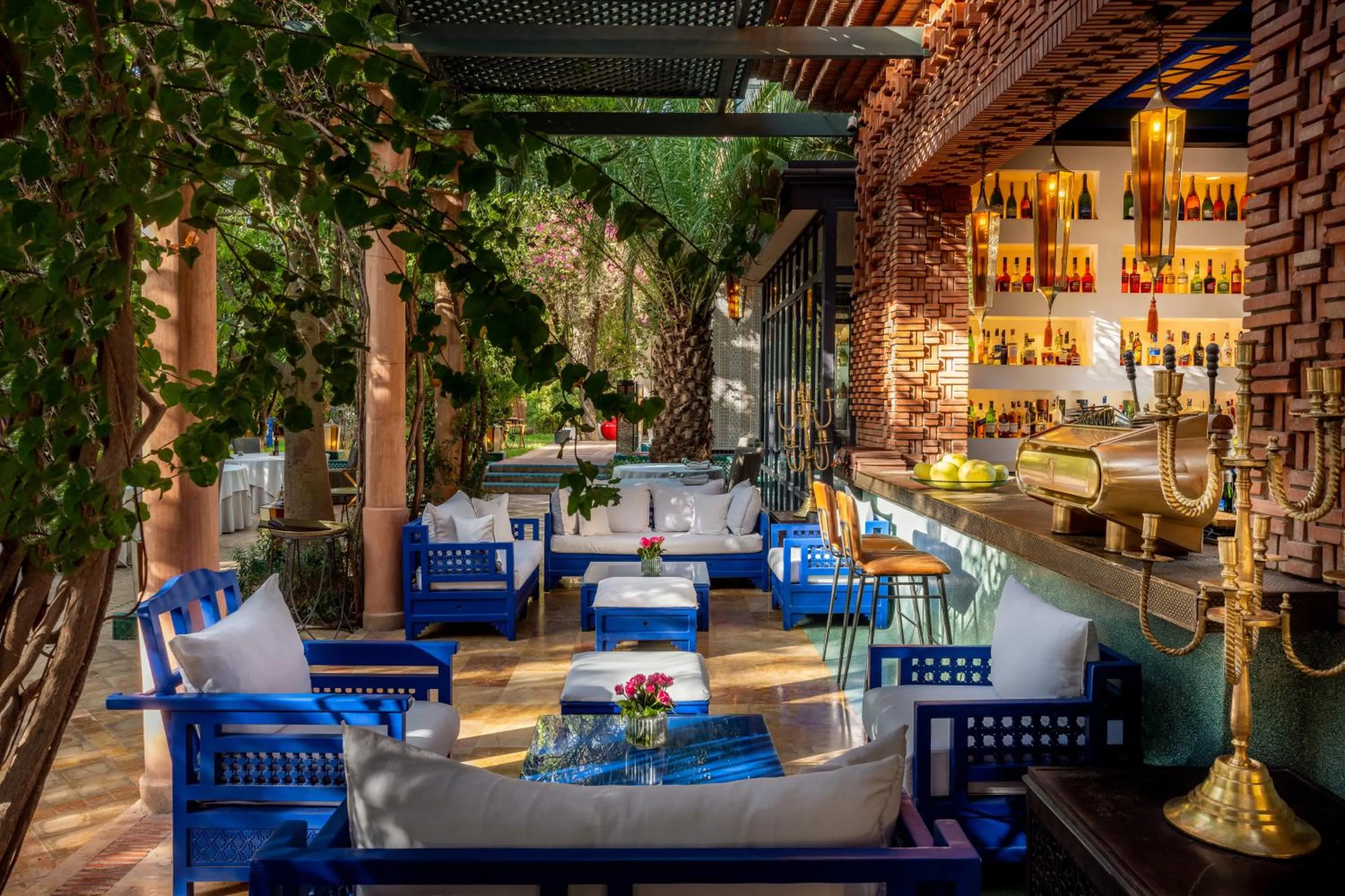 Lounge or bar in Dar Rhizlane, Palais Table d'hôtes & SPA