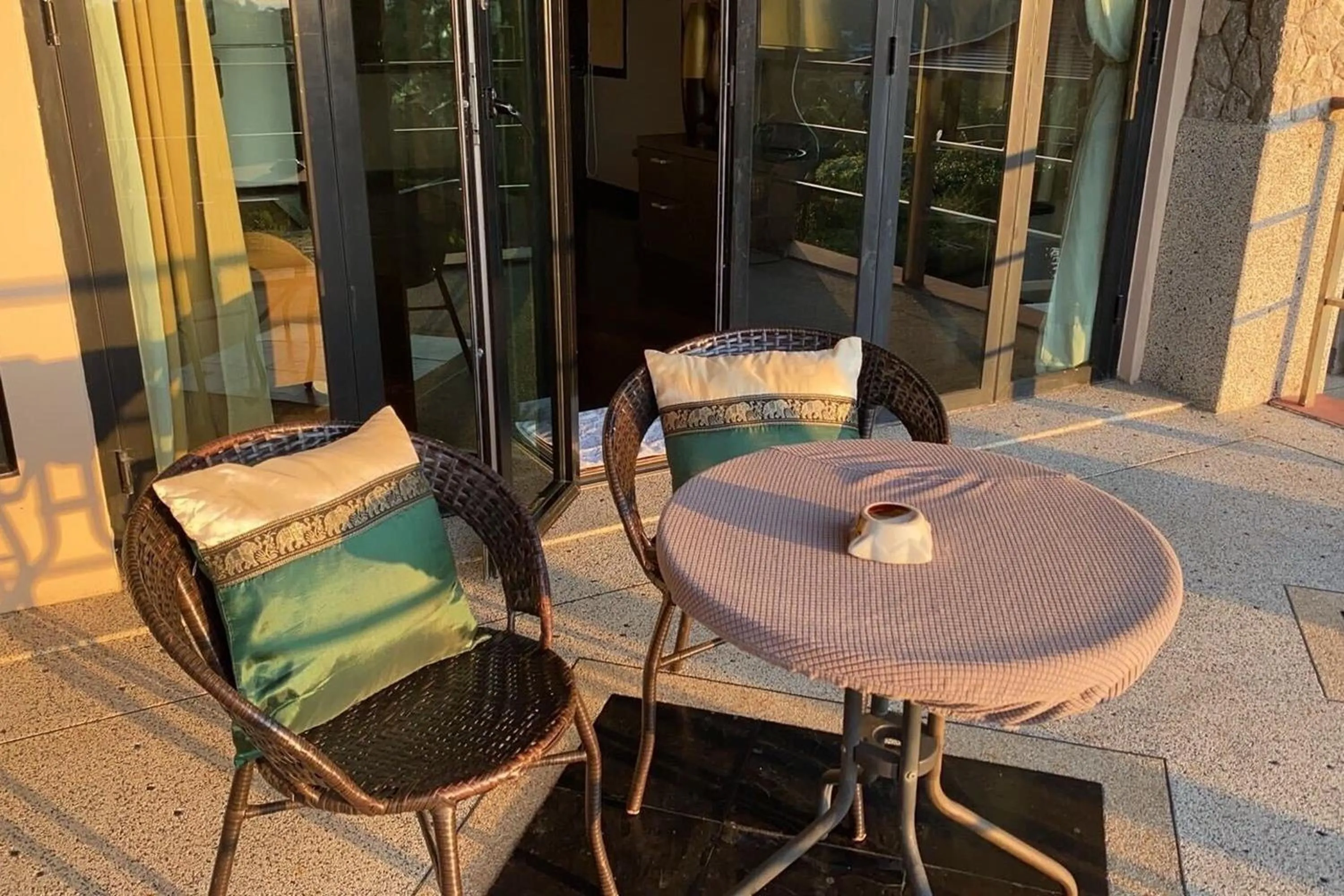 Seating area in Kamala Villa Hill