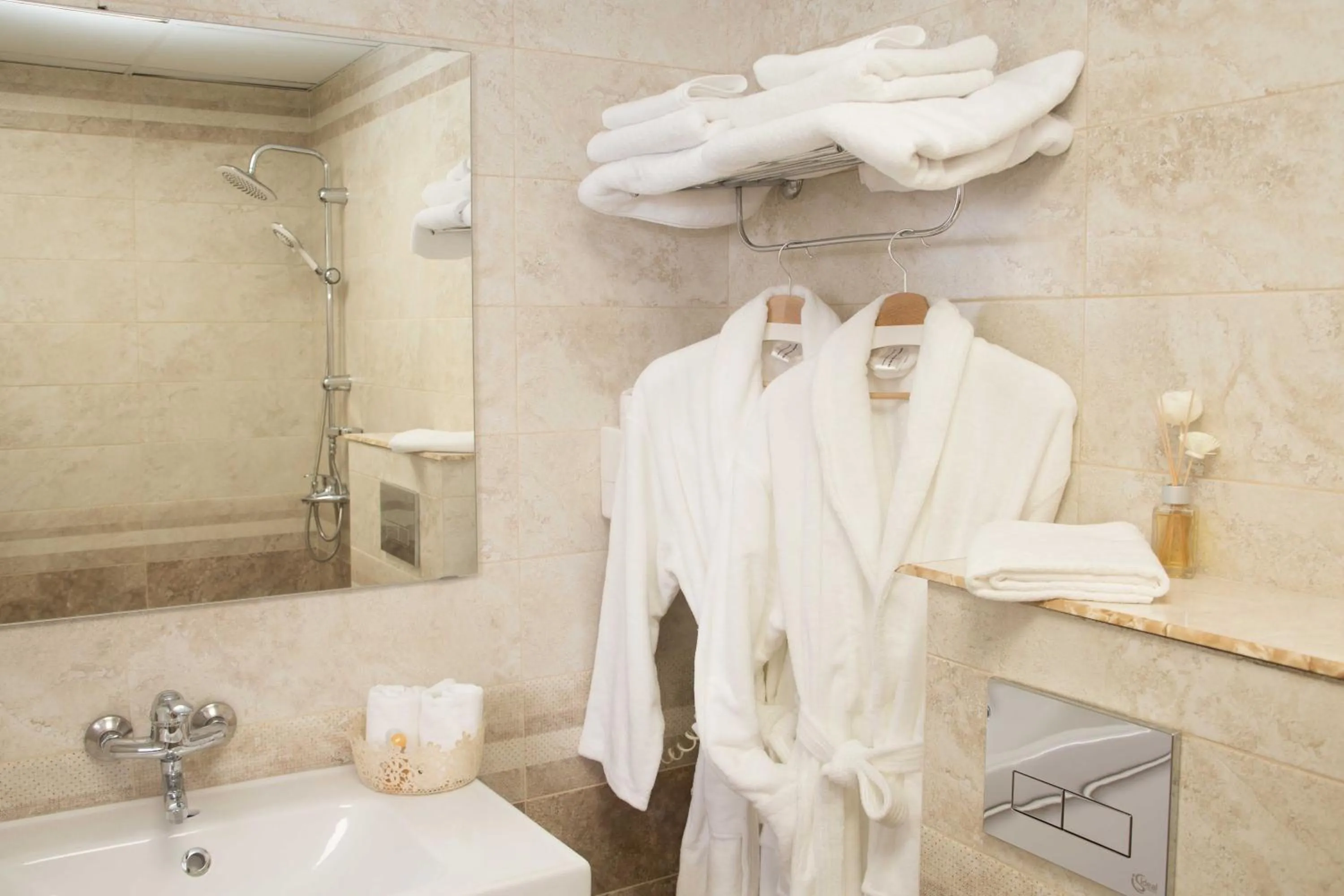 Shower in Family hotel The Castle